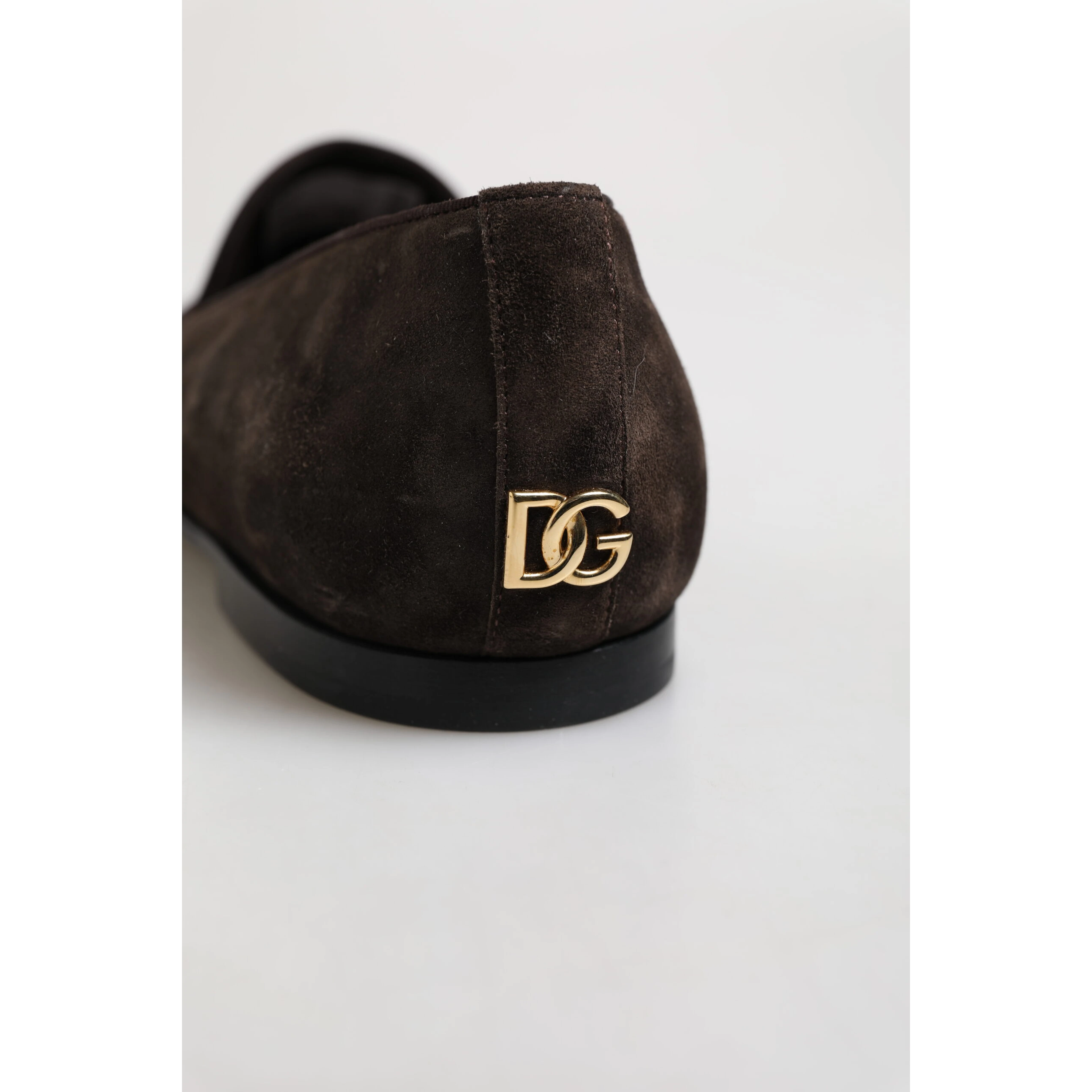 Brown Velvet Leather Slip On Loafers Shoes