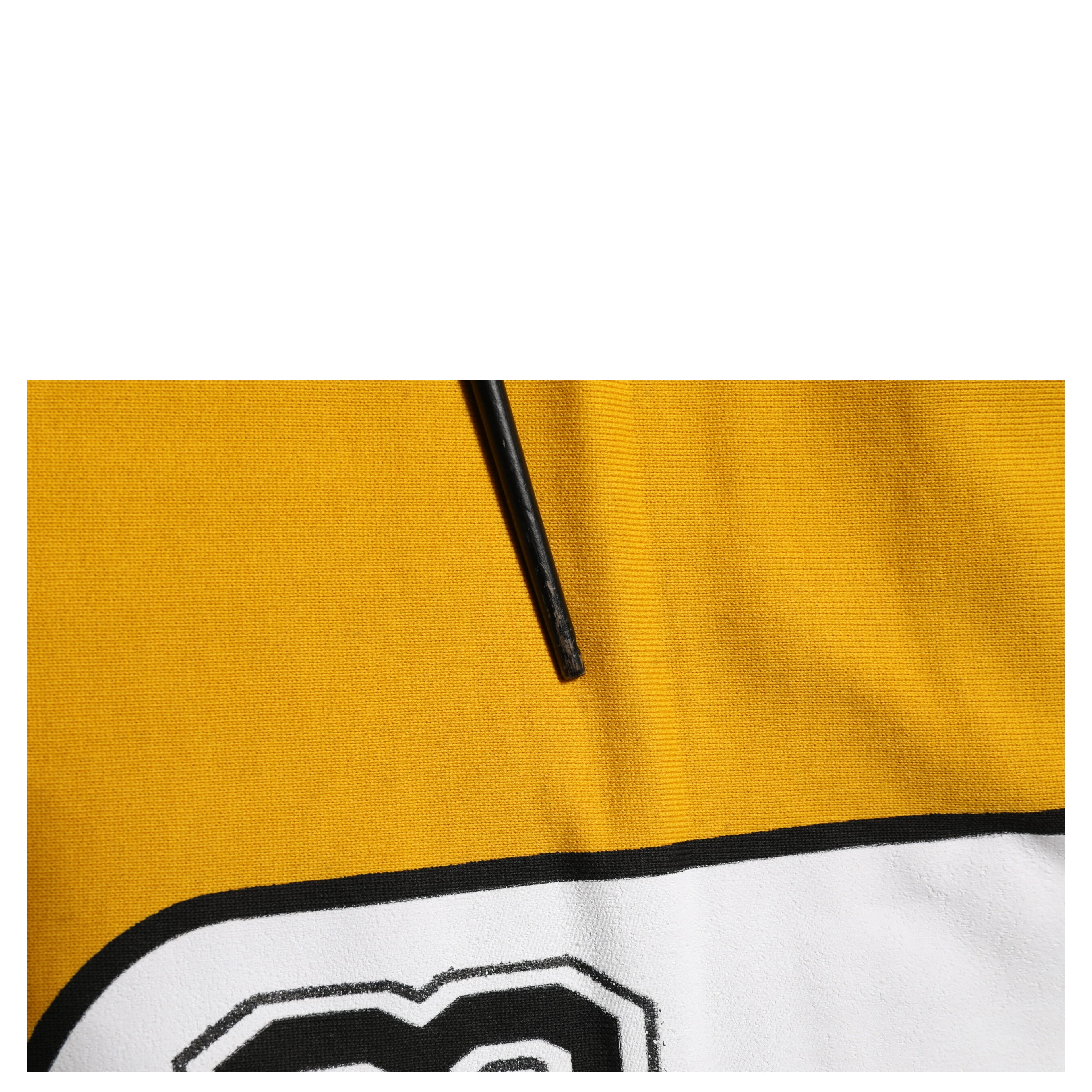 Yellow Printed Drawstring Jogger Pants