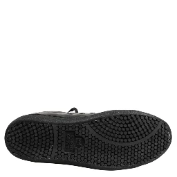 Black Gold Lace Up Low Top Women Sneakers Shoes