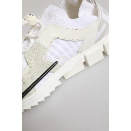 White Mesh Sorrento Trekking Sneakers Shoes