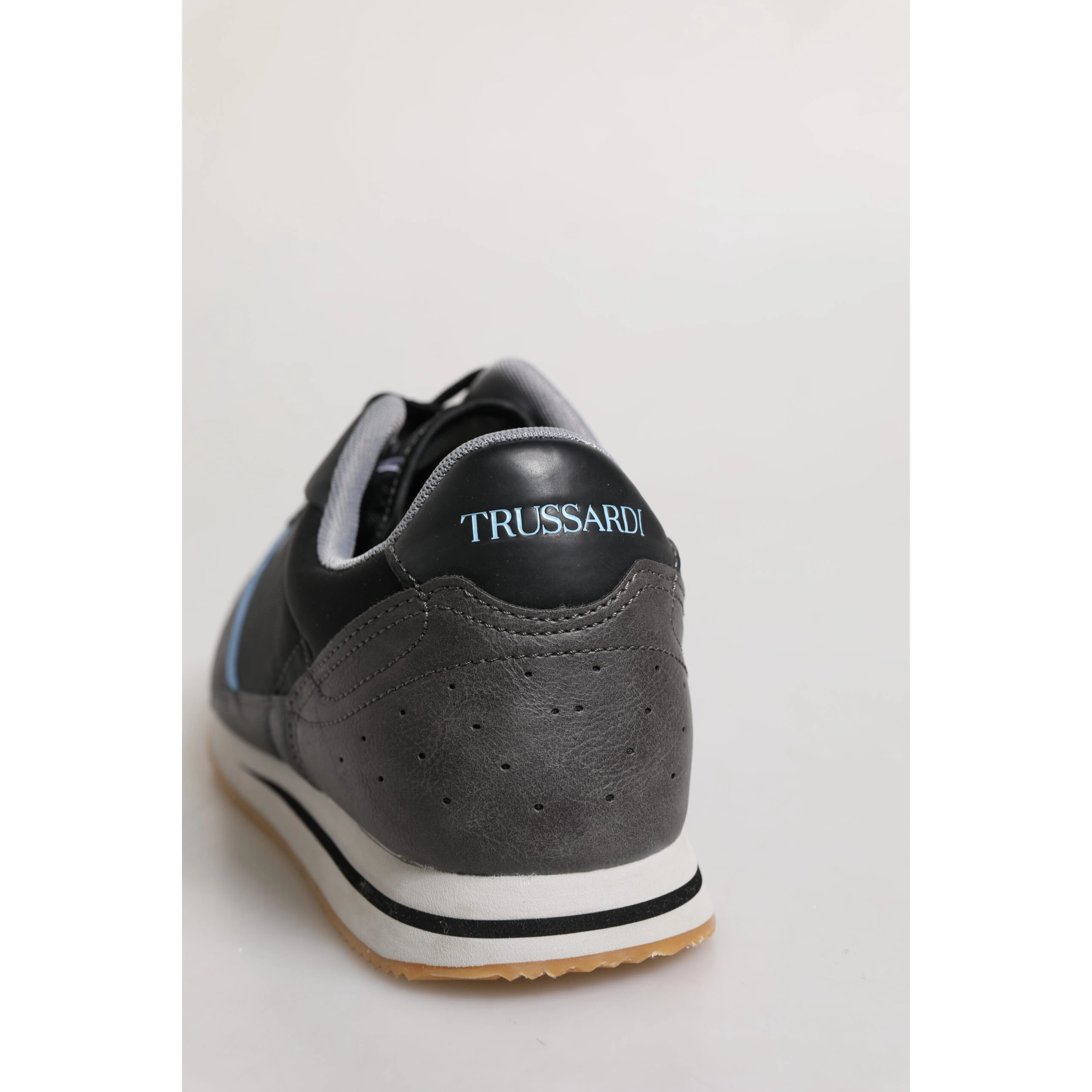 Black Gray Lace Up Low Top Casual Sneakers Shoes