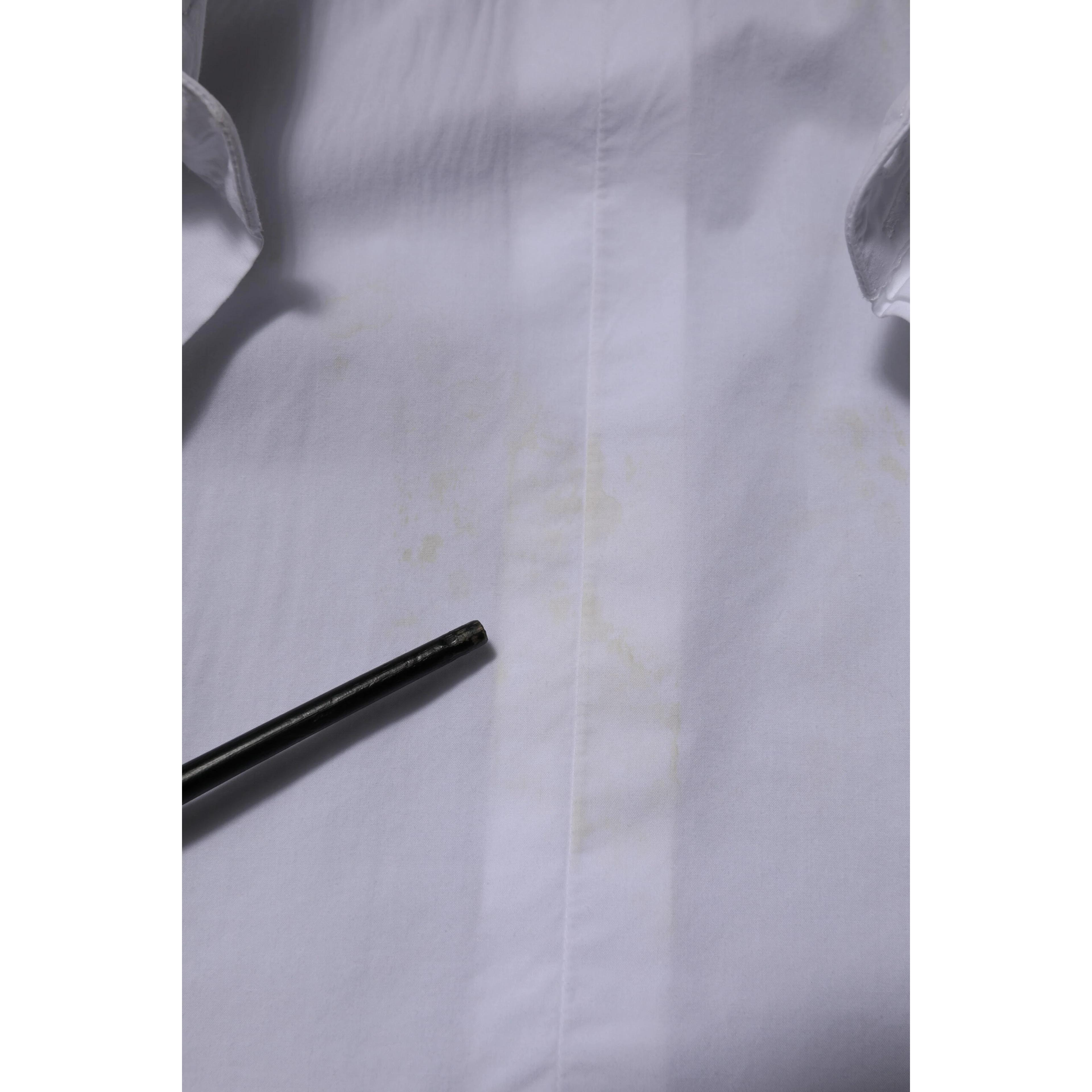 White Cotton GOLD Long Sleeves Dress Shirt