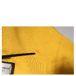 Yellow Logo Full Zip Hooded Sweatshirt Sweater