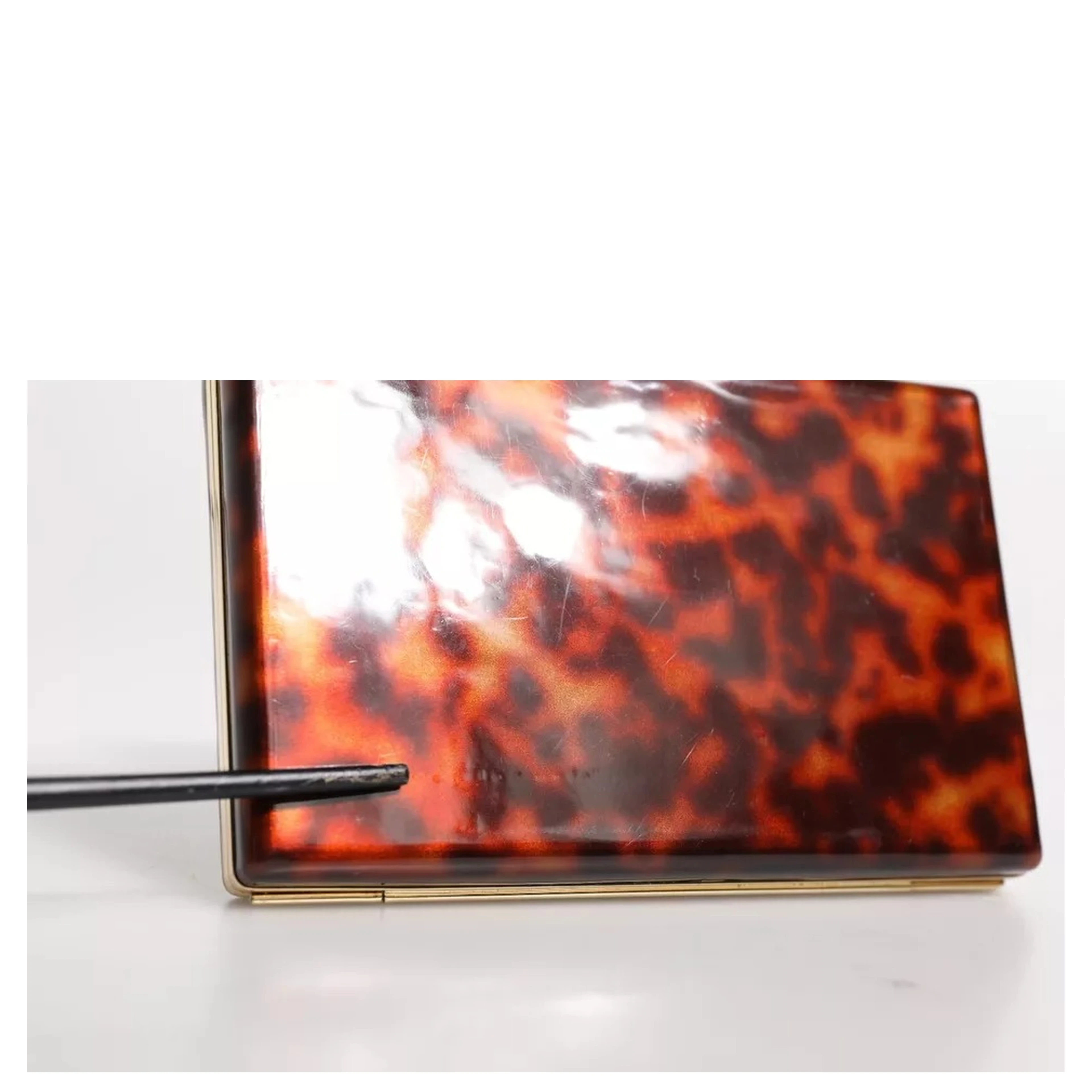 Brown Leather Clutch Evening Crossbody Bag