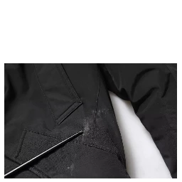 Black Hooded Long Sleeves Fur Shearling Coat Jacket