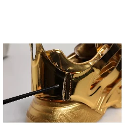 Gold Daymaster Leather Low Top Sneakers Shoes