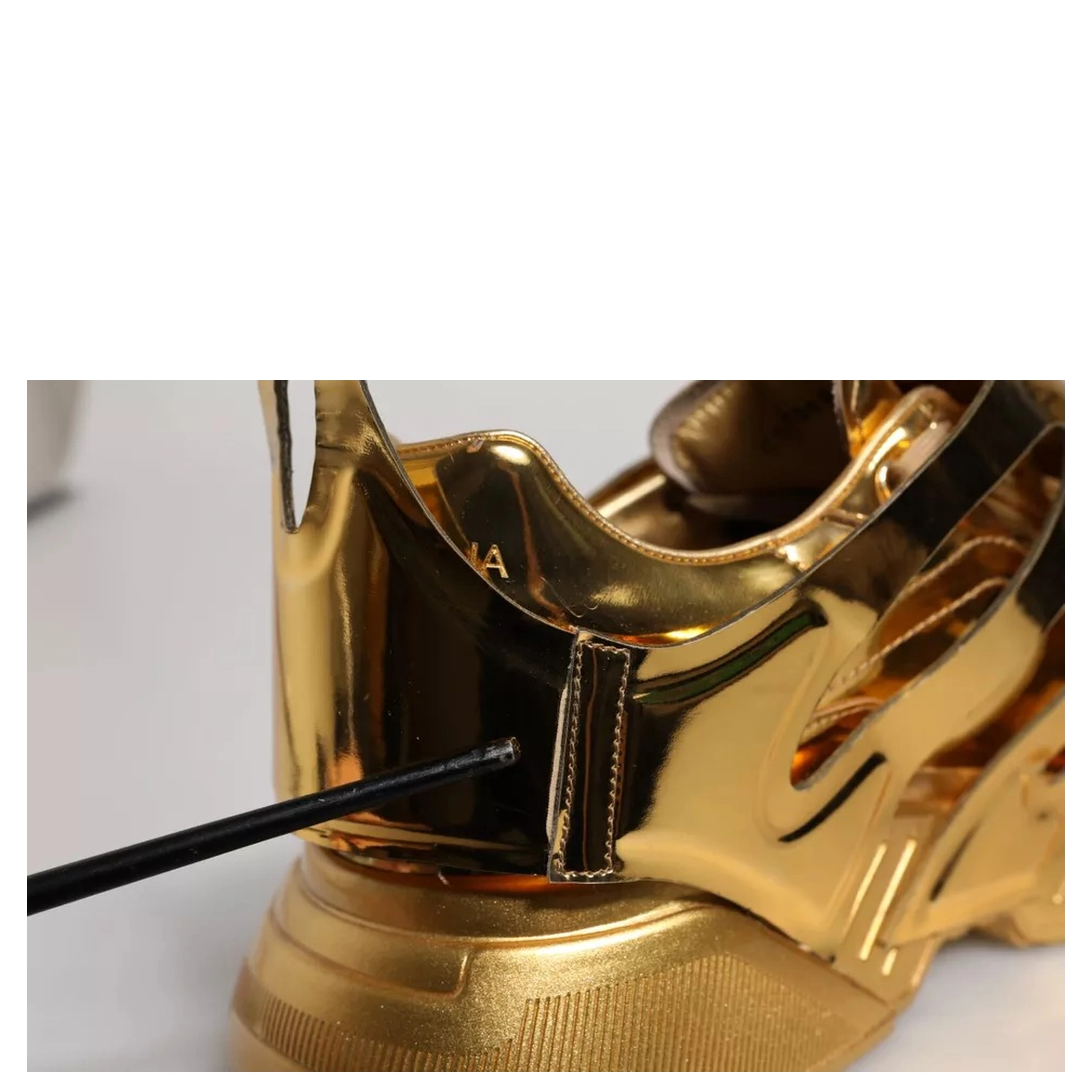 Gold Daymaster Leather Low Top Sneakers Shoes