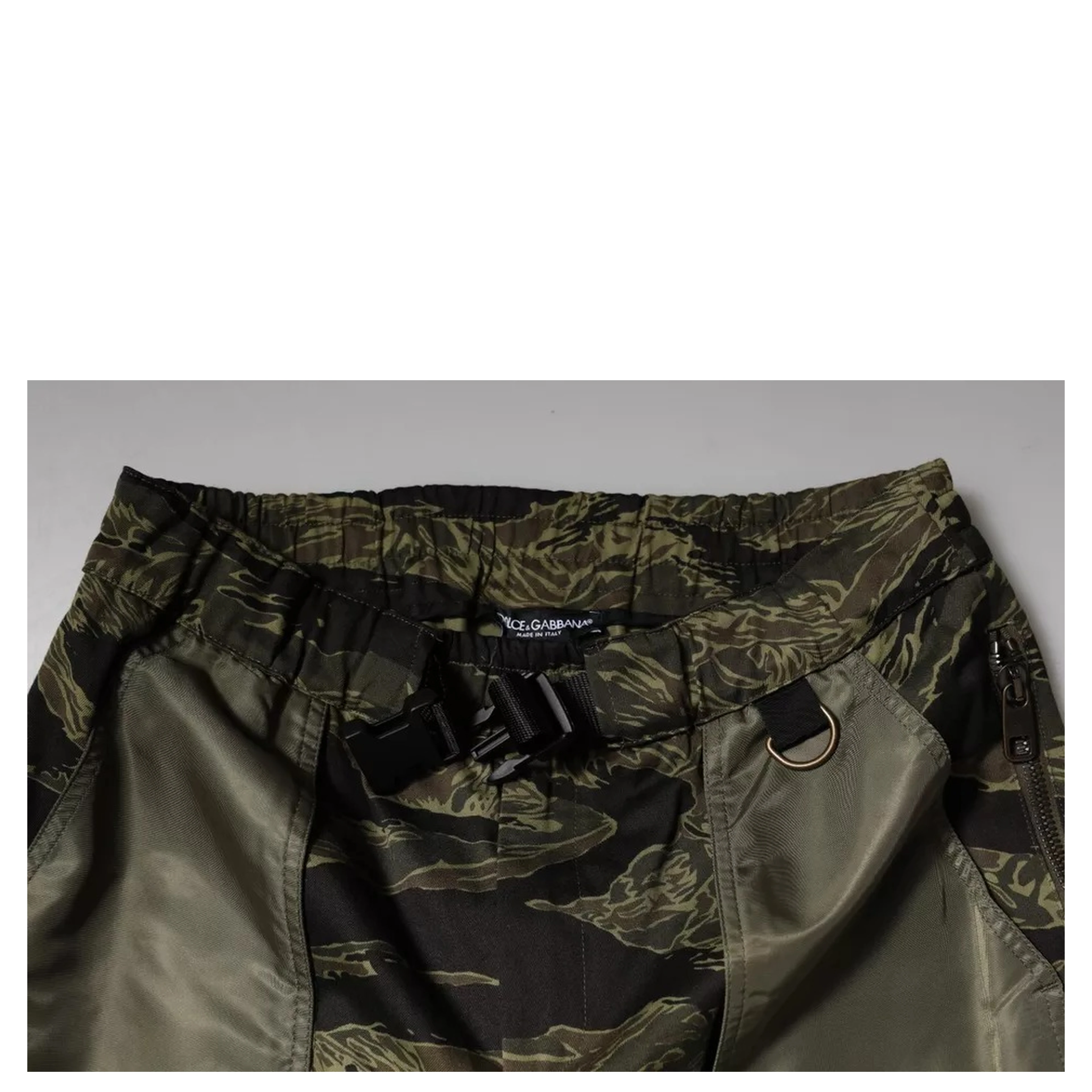Green Cotton Jogger Cargo Pants
