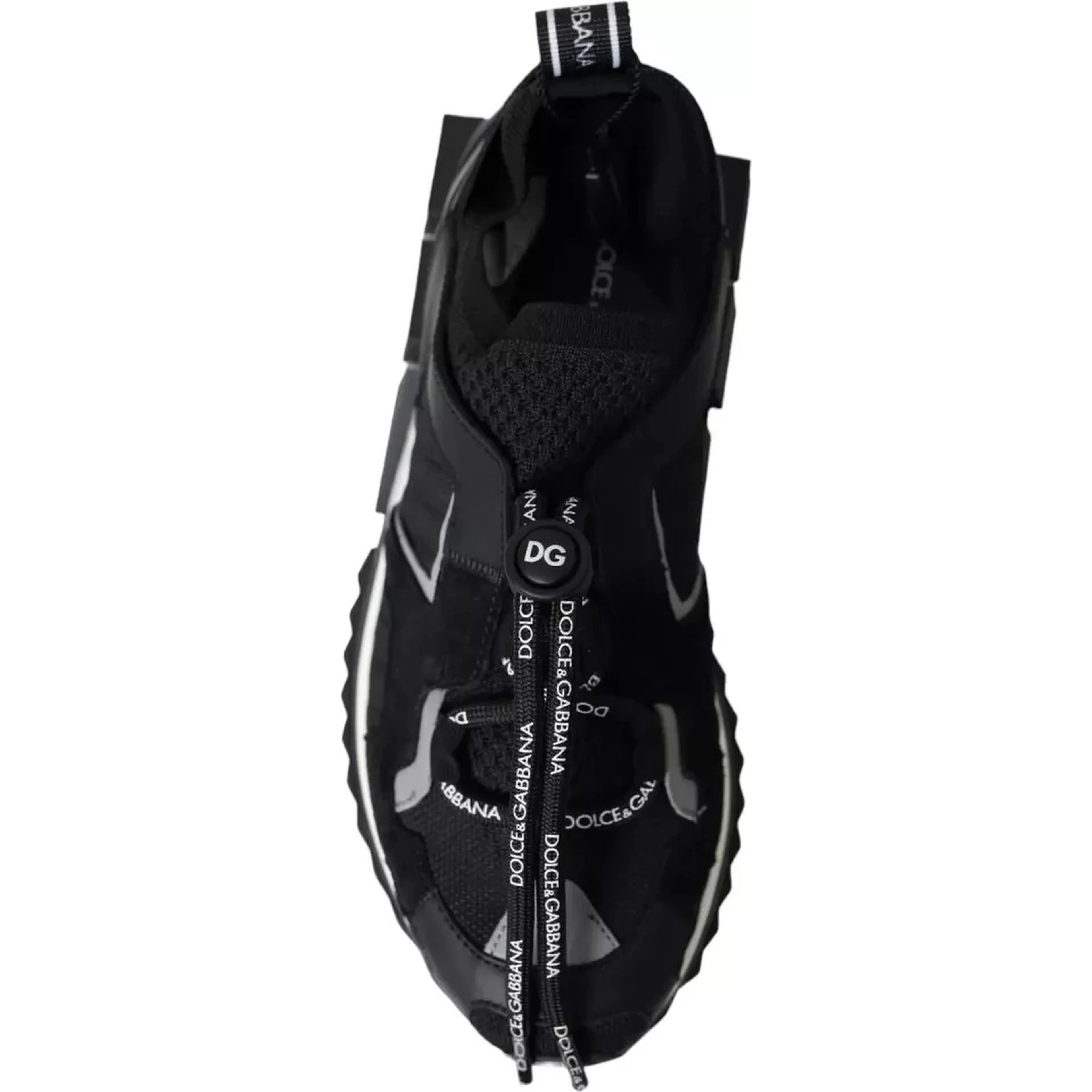 Black White Logo Sorrento Mens Sneakers Shoes