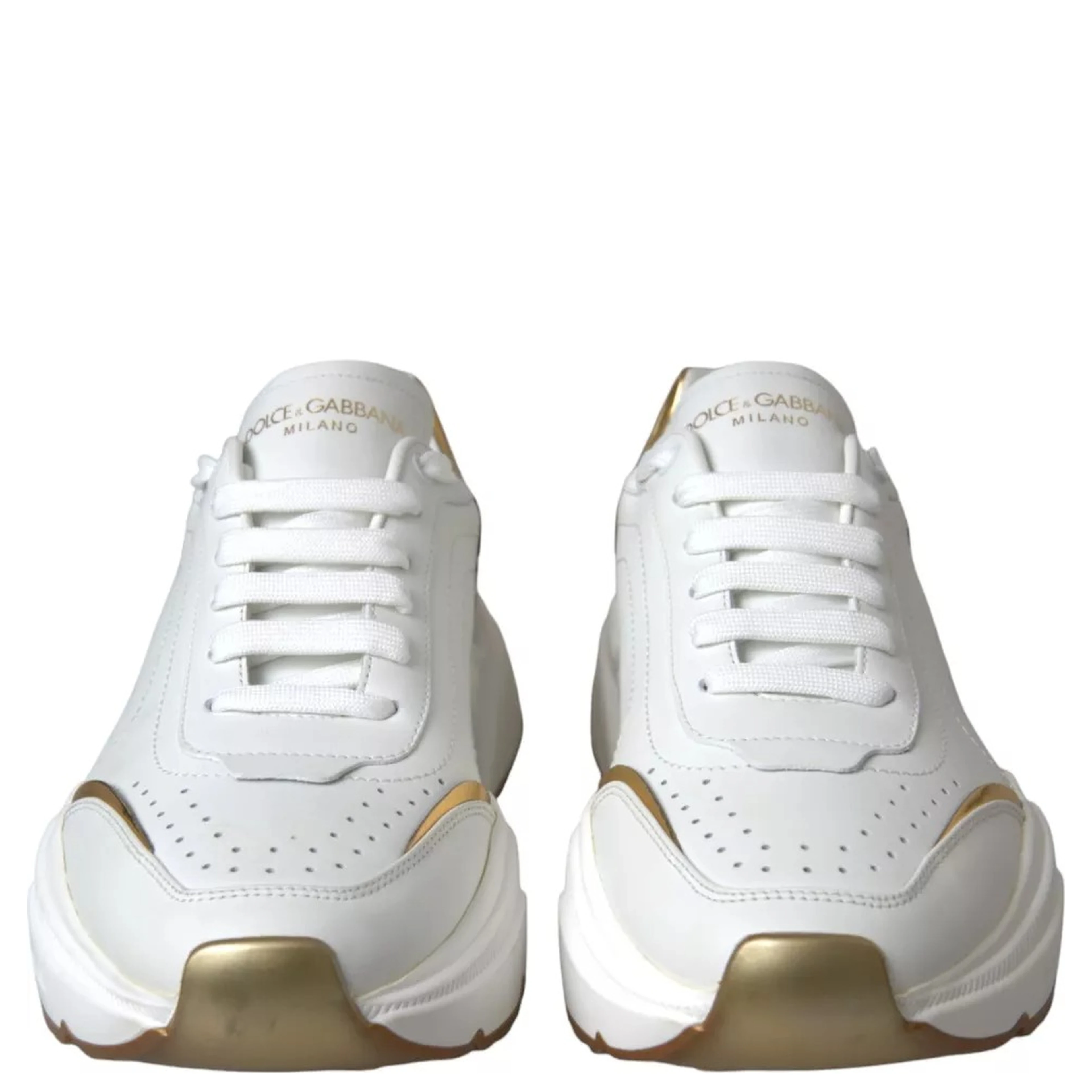 White Gold DAYMASTER Leather Sneakers Men Shoes