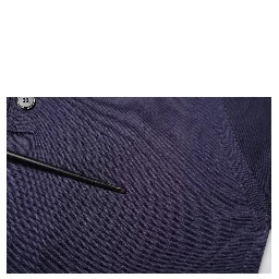 Blue Silk Collared Short Sleeves Polo T-shirt