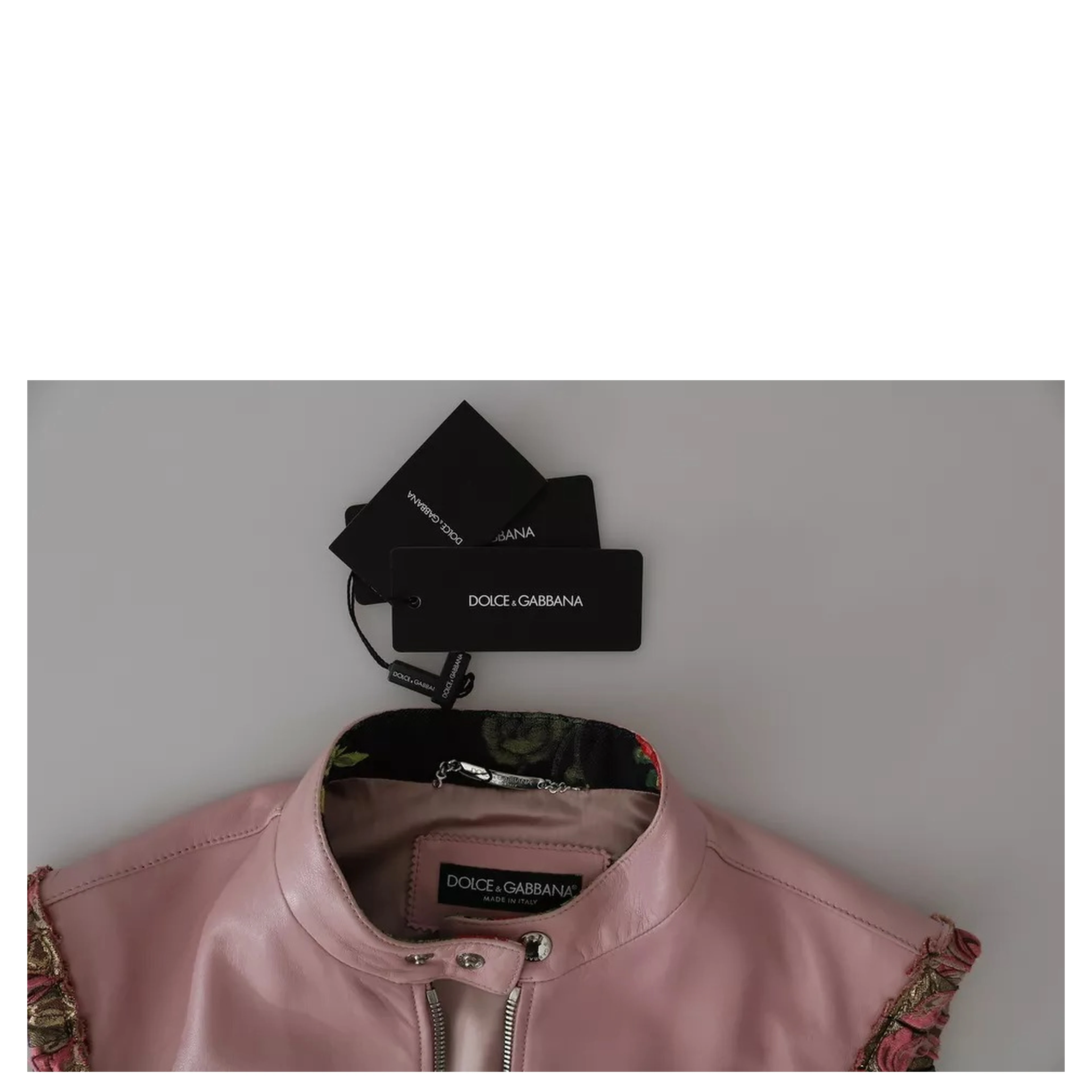 Pink Leather Sleeveless Vest Jacket Blouse