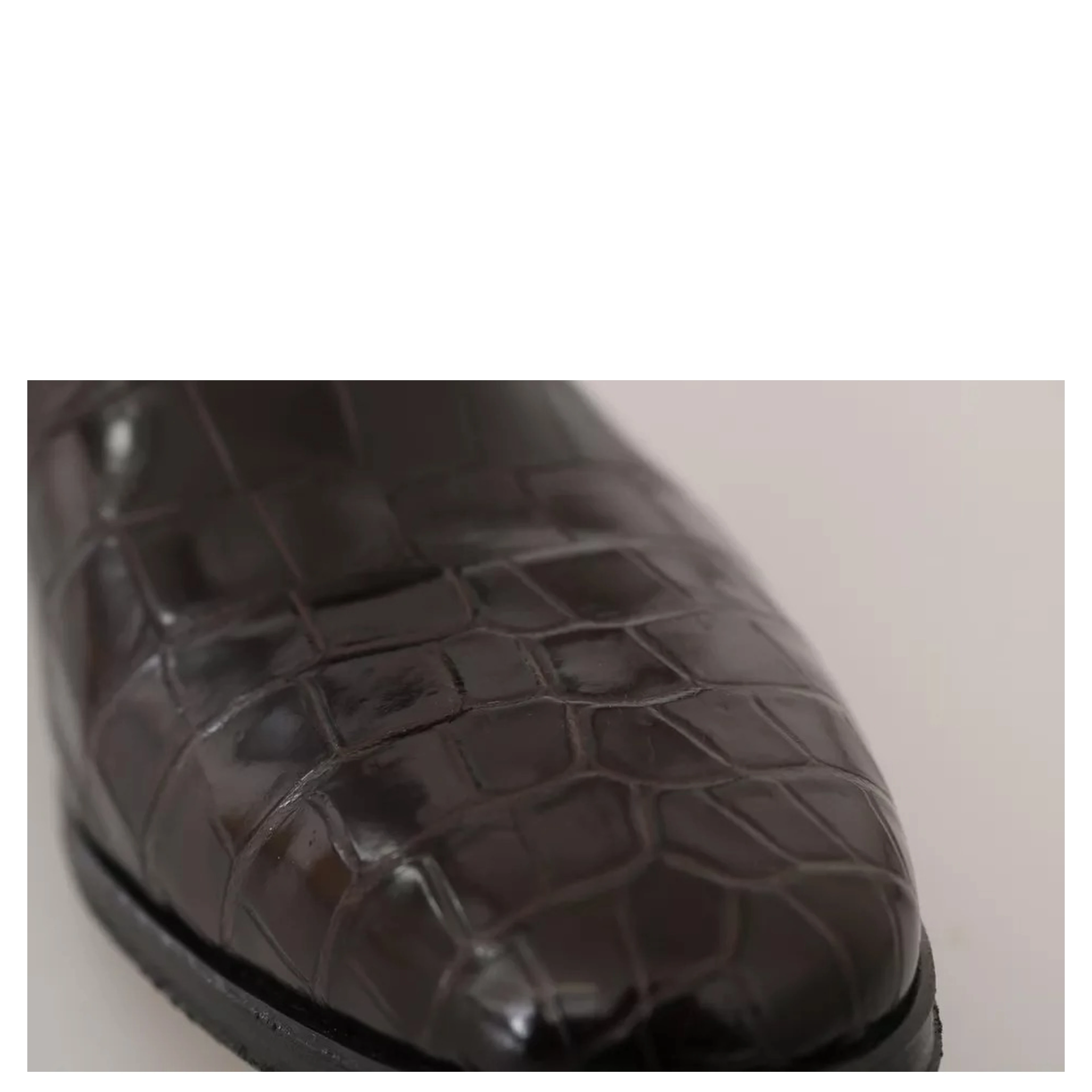 Brown Patterned Leather Dress Formal Shoes