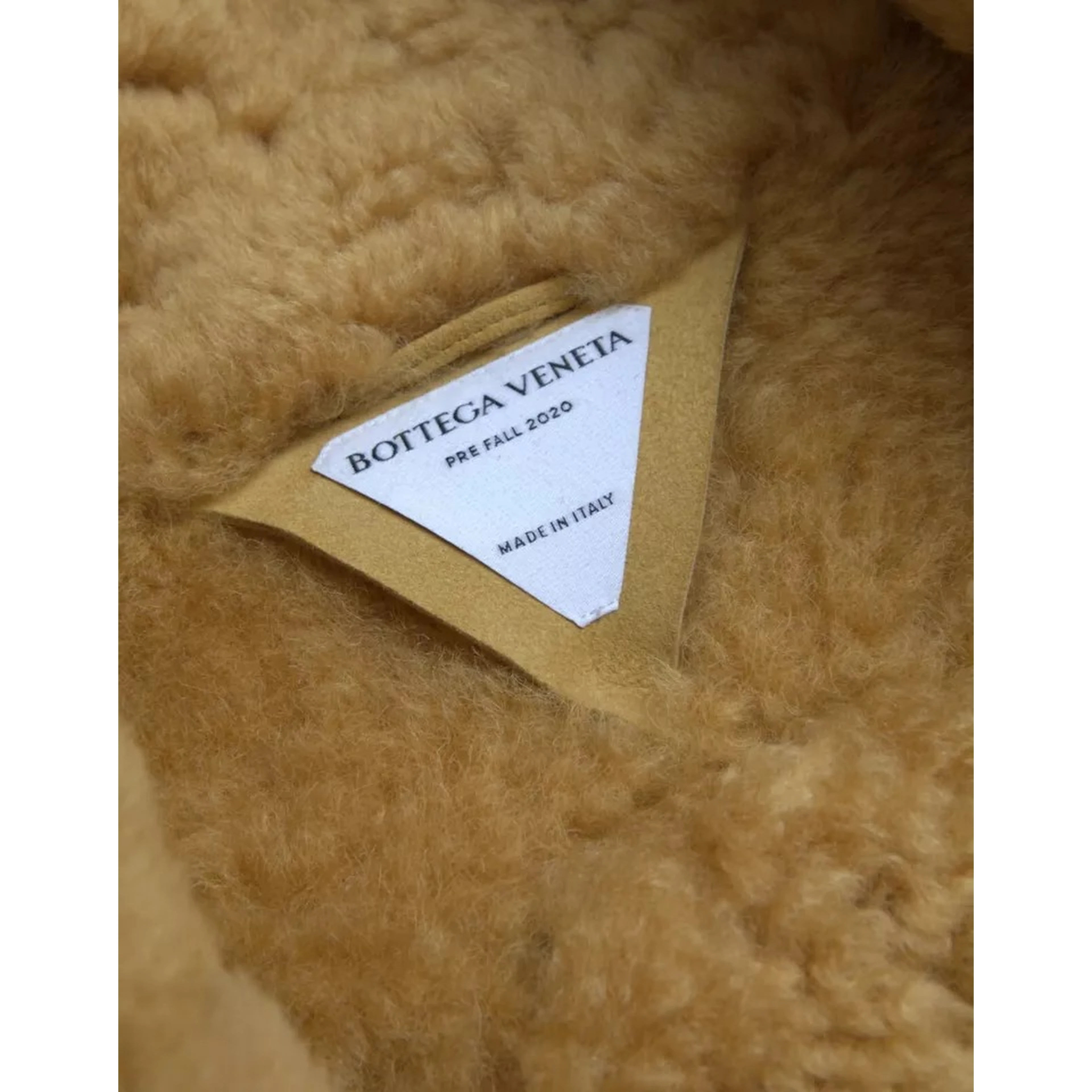 Yellow Wool Long Teddy Coat Jacket