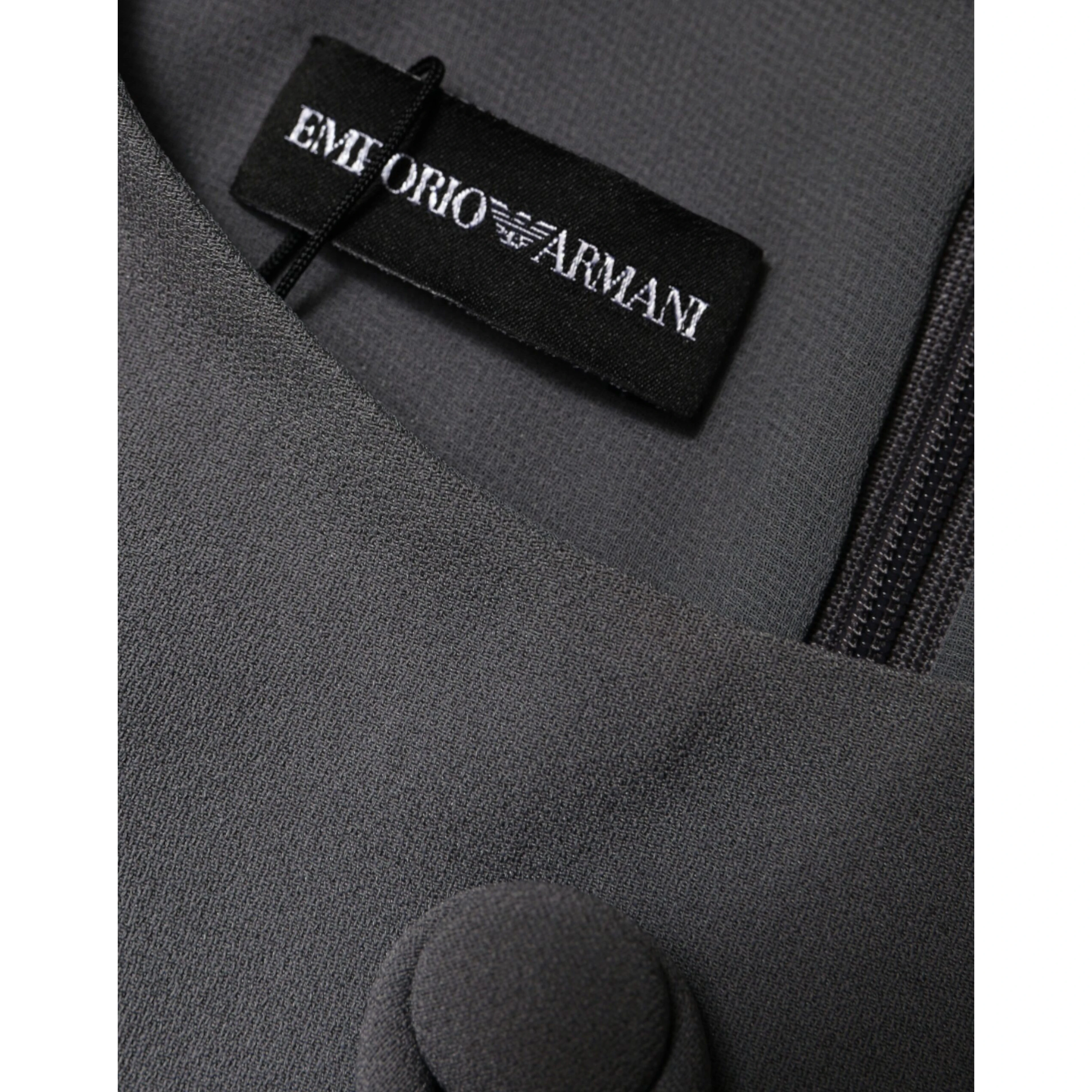 Gray Round Neck Sleeveless A-line Mini Dress