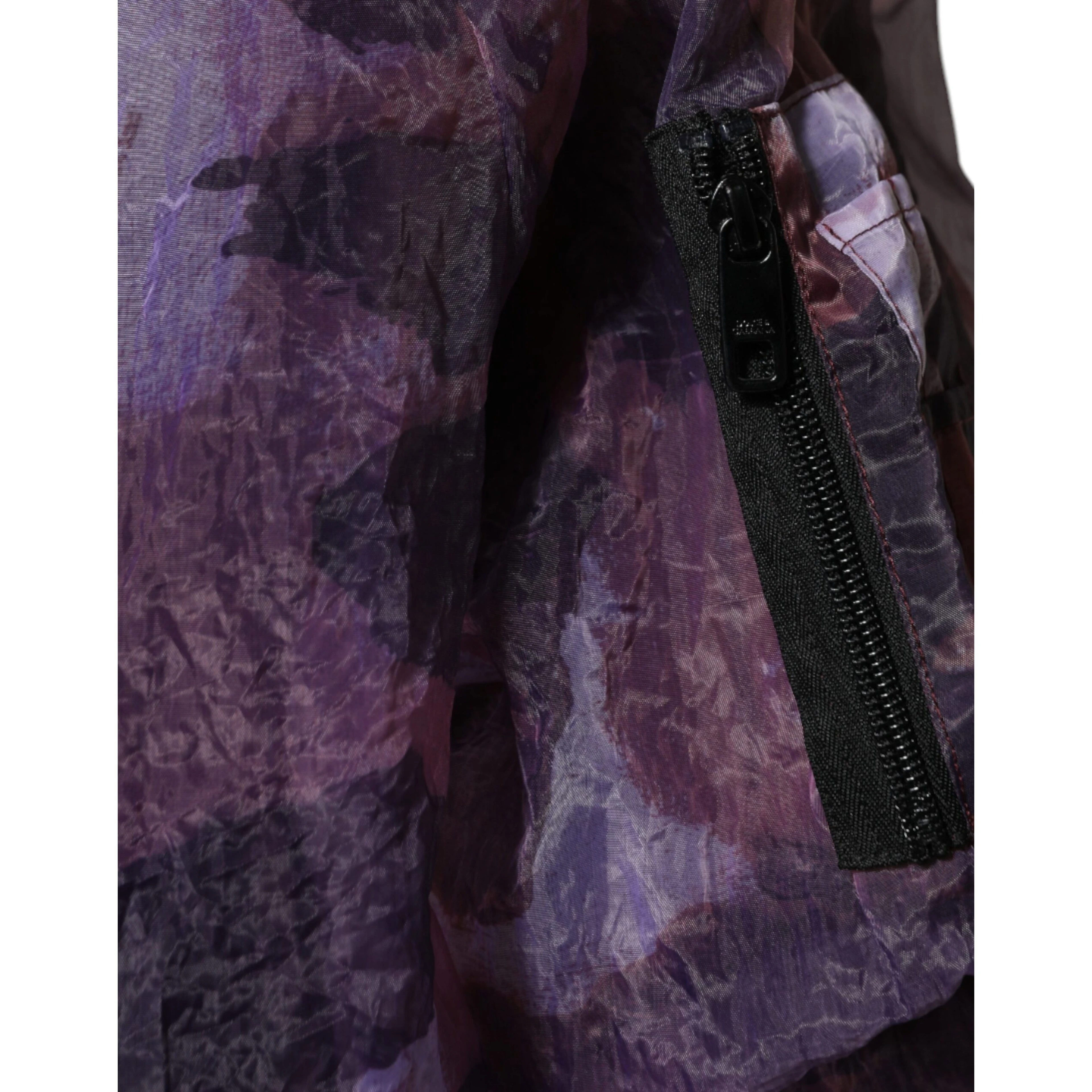 Purple Camouflage Hooded Men Blouson Jacket