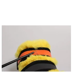 Multicolor Fur Embellished Sneakers Shoes
