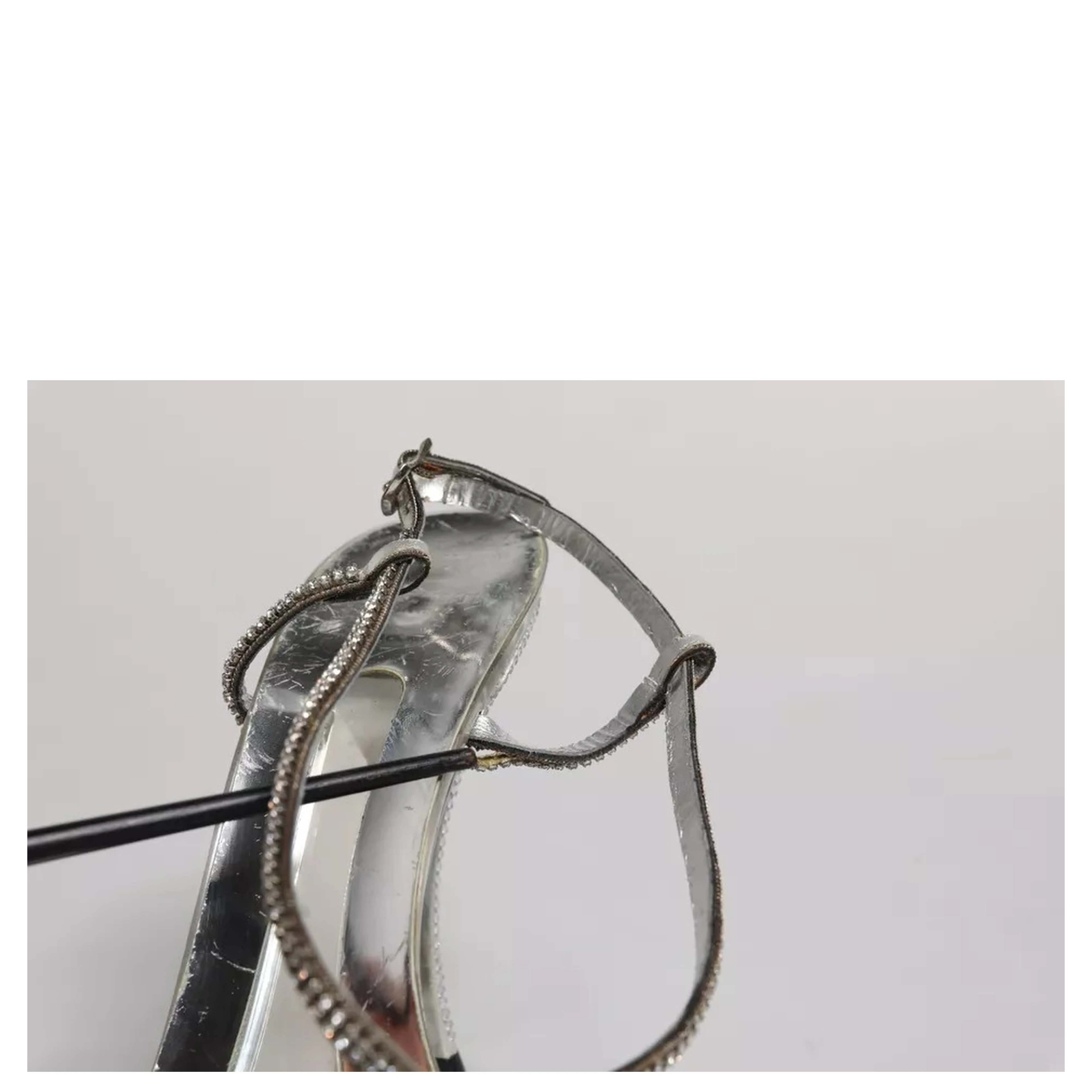 Silver Crystal Slingback KEIRA Sandals Shoes