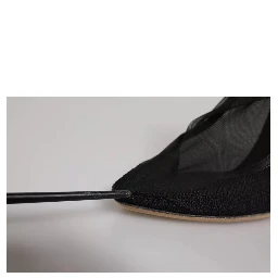 Black Nylon Stretch Mesh Sock Boots Shoes