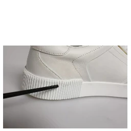 White Miami Leather Low Top Sneakers Shoes