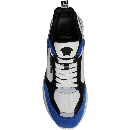 Multicolor Canvas Quad Fabric Medusa Low Top Sneakers Shoes