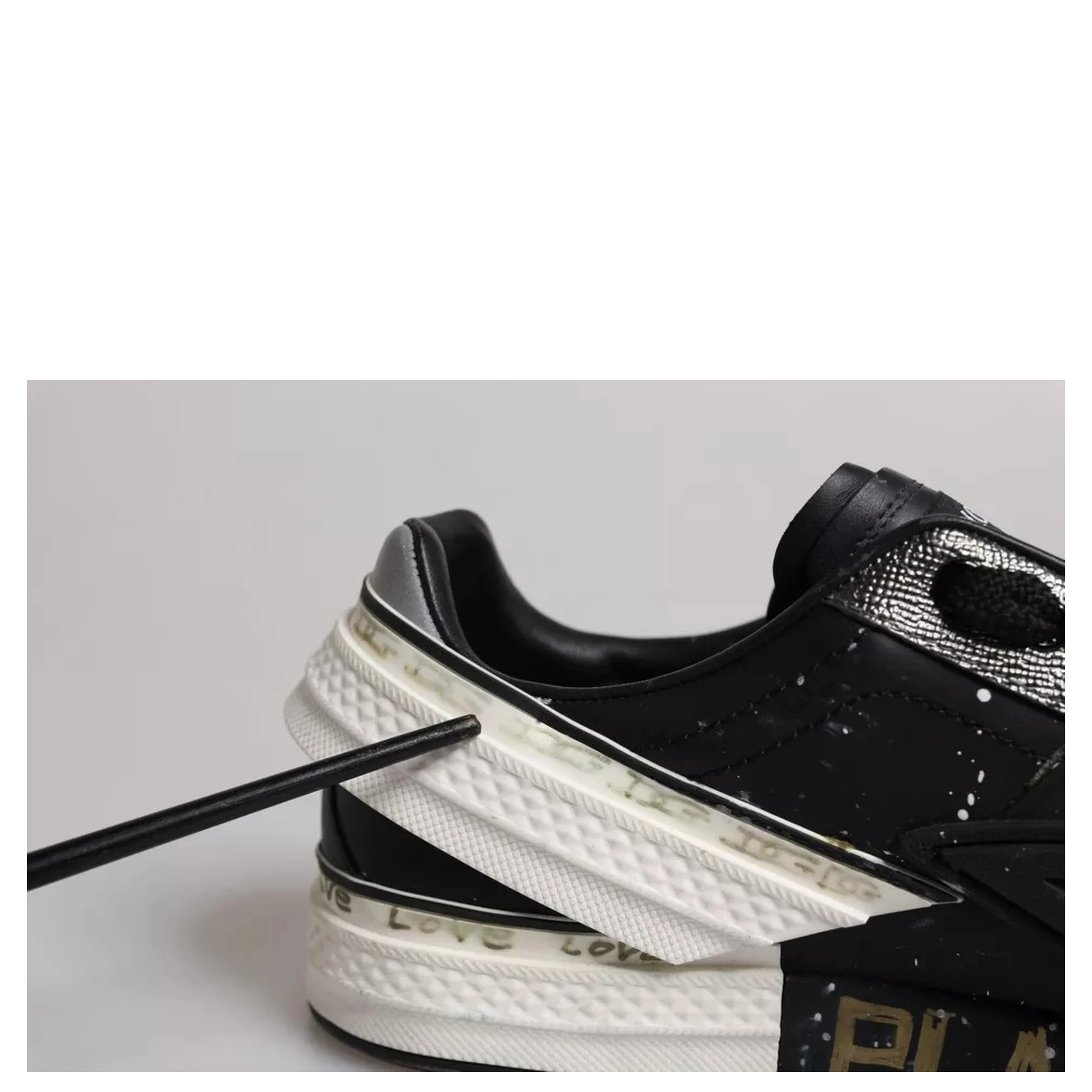Black White Portofino Low Top Sneakers Shoes