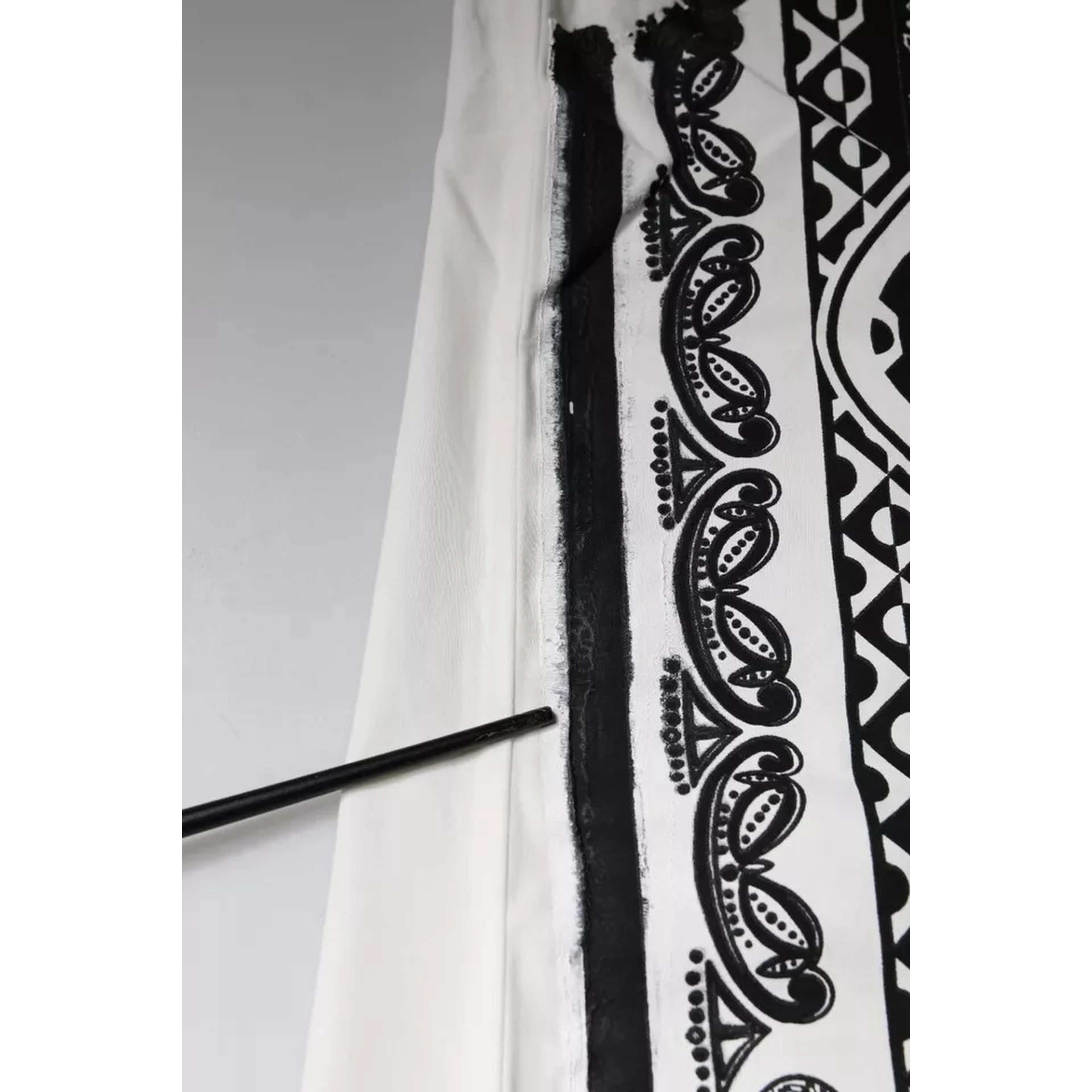 White Bandana Print Cotton Short Sleeves T-shirt