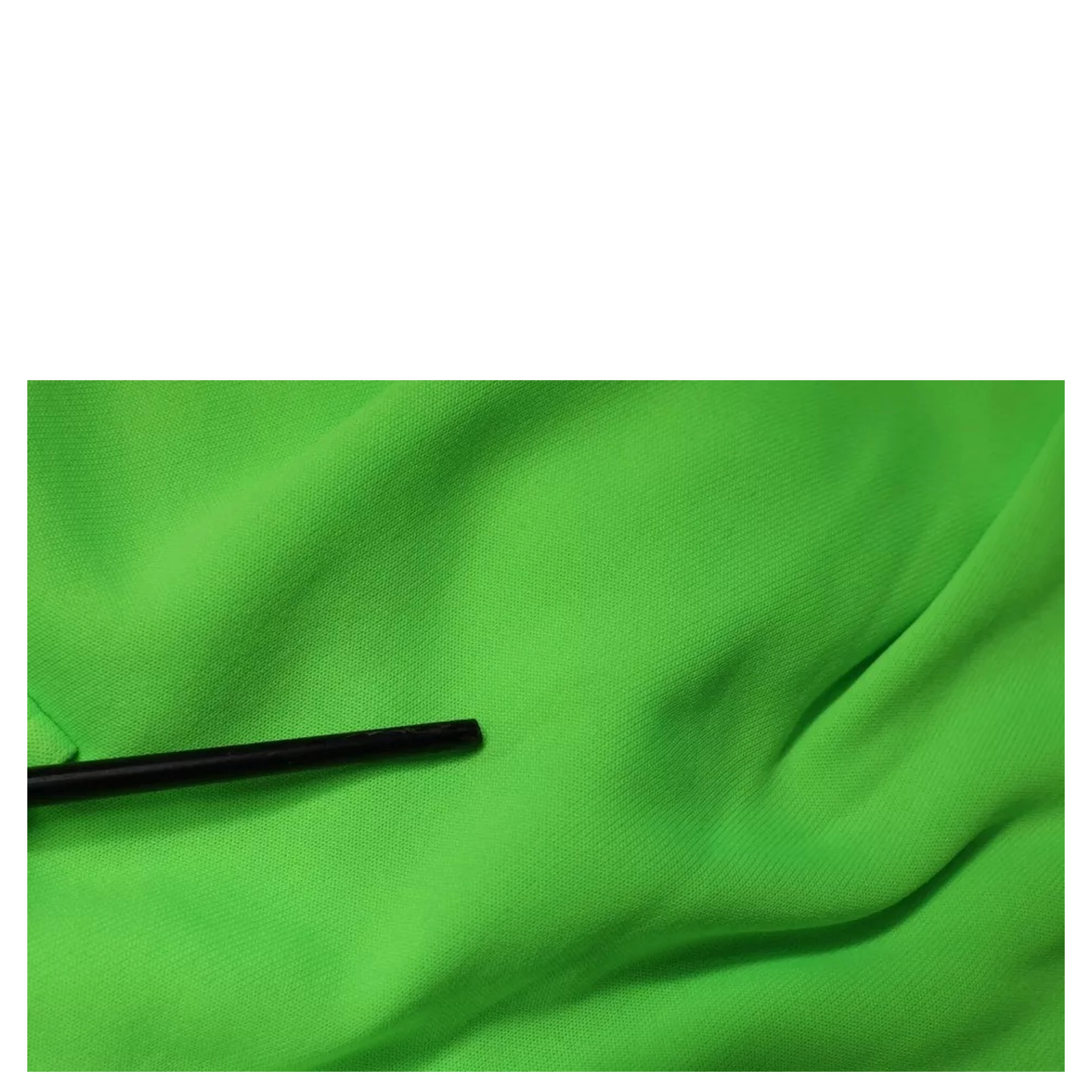 Neon Green Polyester Cargo Jogger Sweatpants Pants
