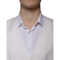 White Wool Silk 3 Piece SlimFit Formal Suit