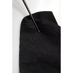 Black Sleeveless Halter Sheath Long Gown Dress