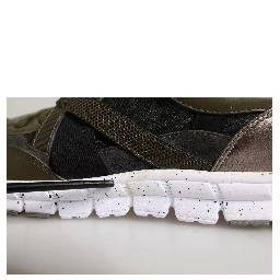 Multicolor Canvas Leather Low Top Sneaker Shoes