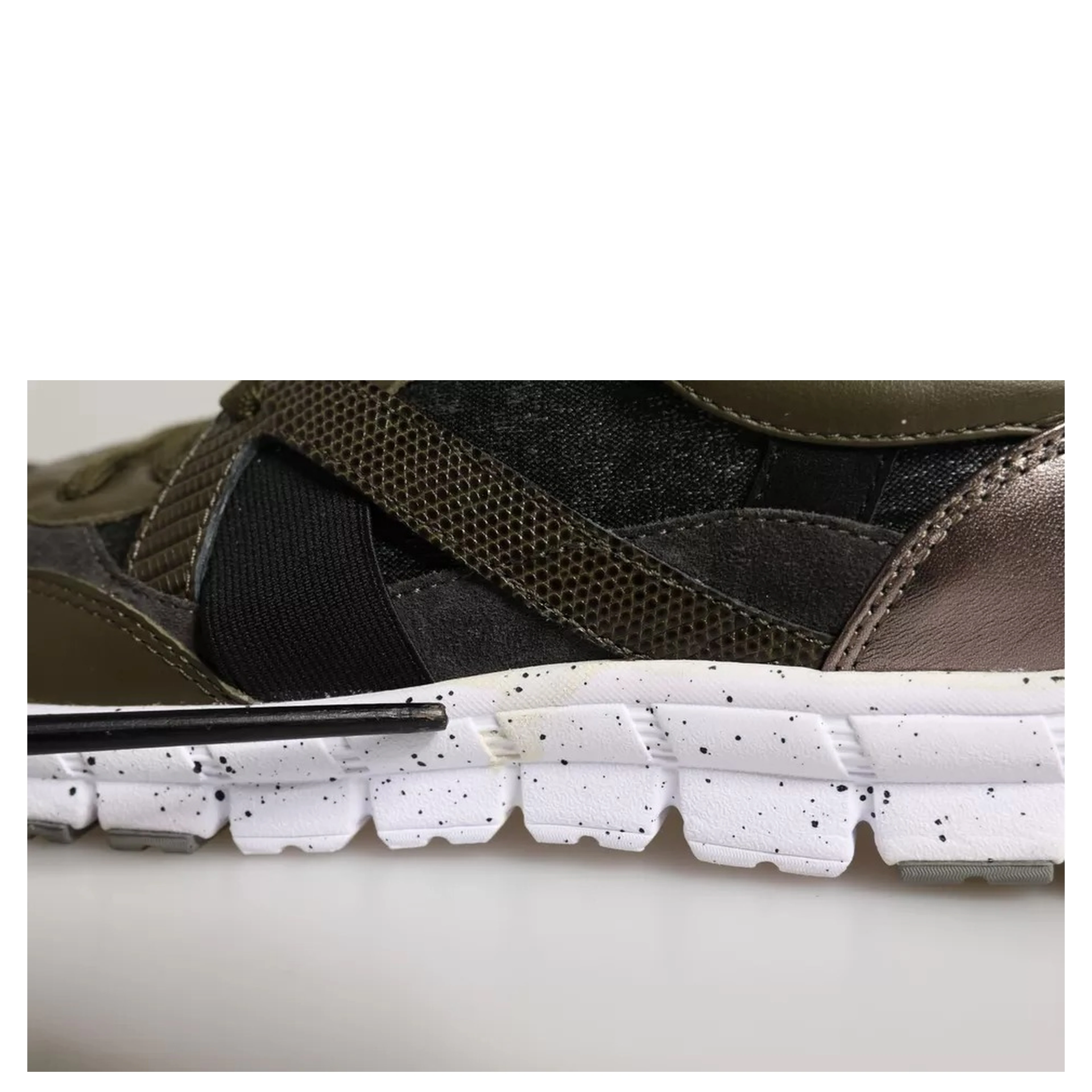 Multicolor Canvas Leather Low Top Sneaker Shoes