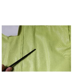 Green Cotton Collared Men Button Down Shirt