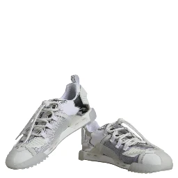 White Silver Low Top NS1 Sneakers Shoes