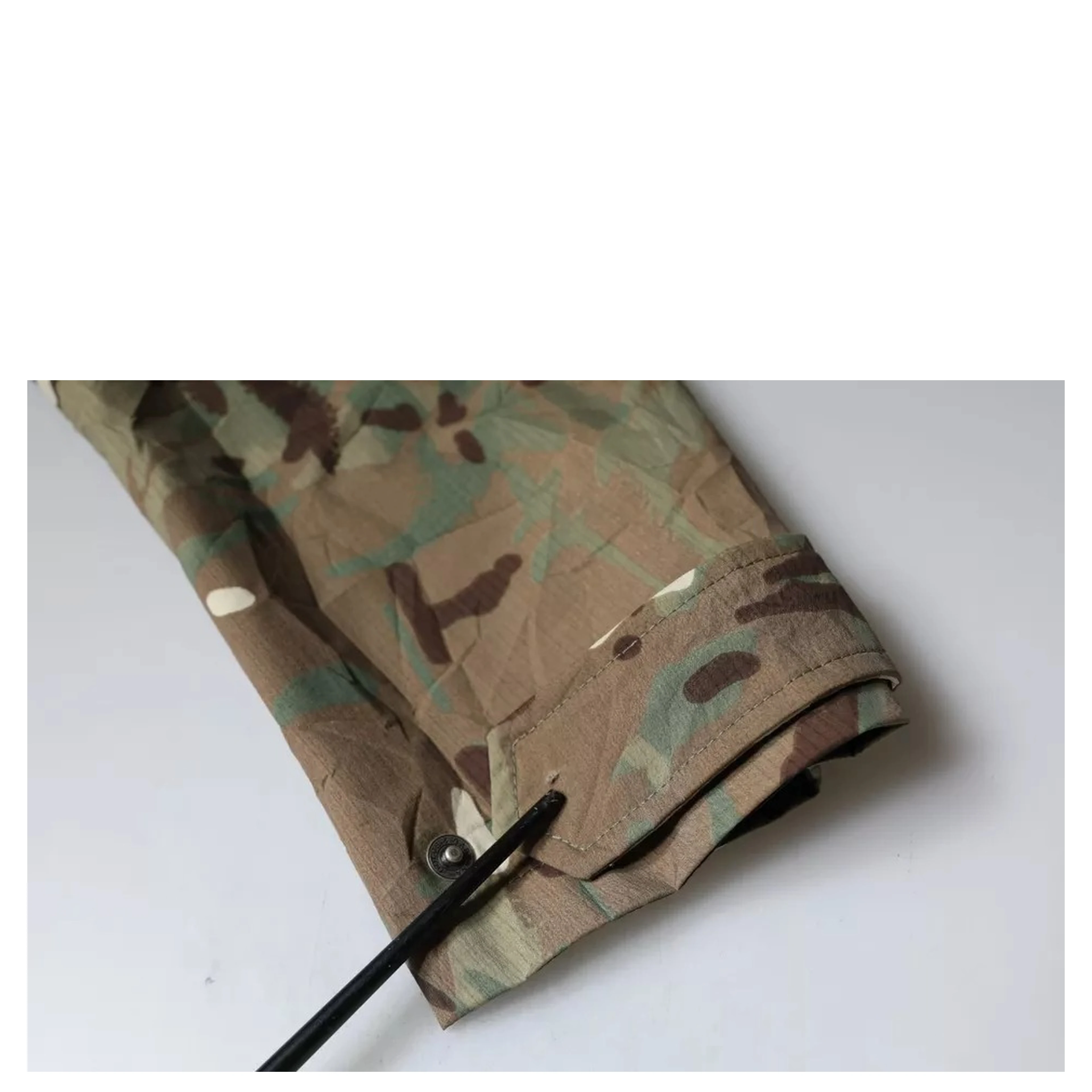 Multicolor Camouflage Collared Coat Jacket