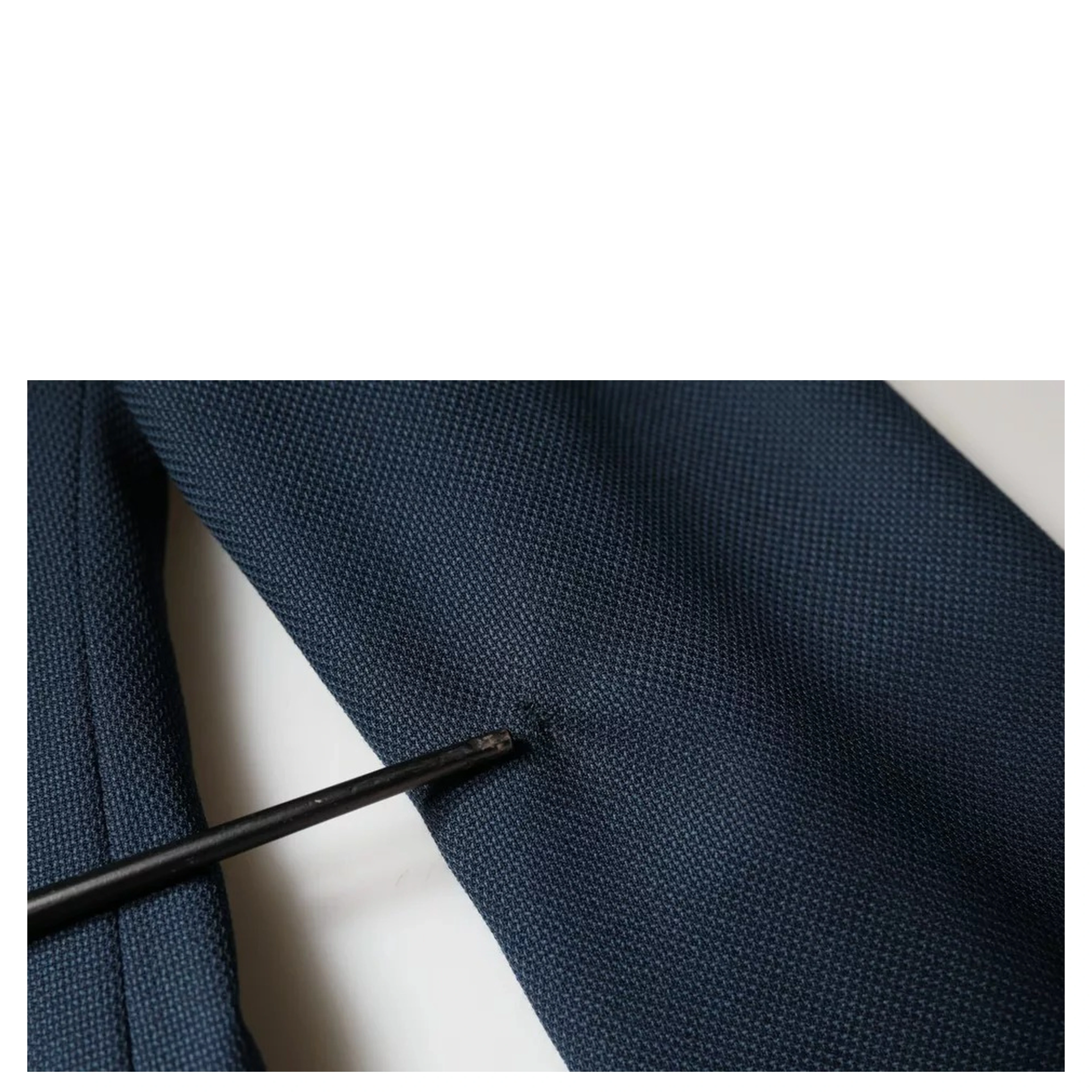 Blue Wool Logo Single Breasted Coat Blazer