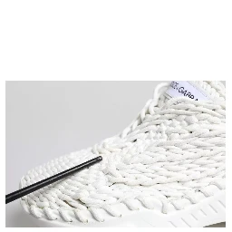 White Knitted Daymaster Sneakers Shoes