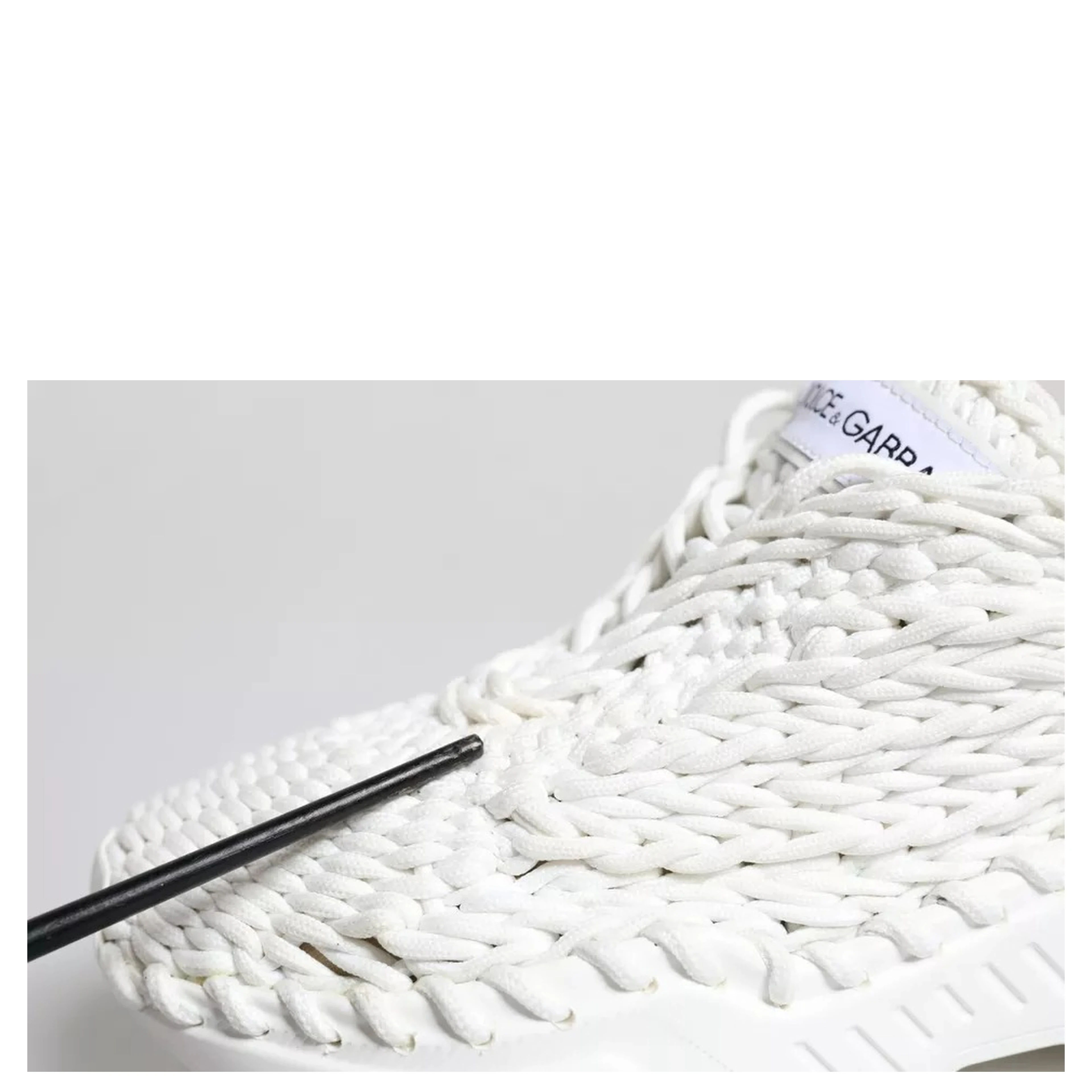 White Knitted Daymaster Sneakers Shoes