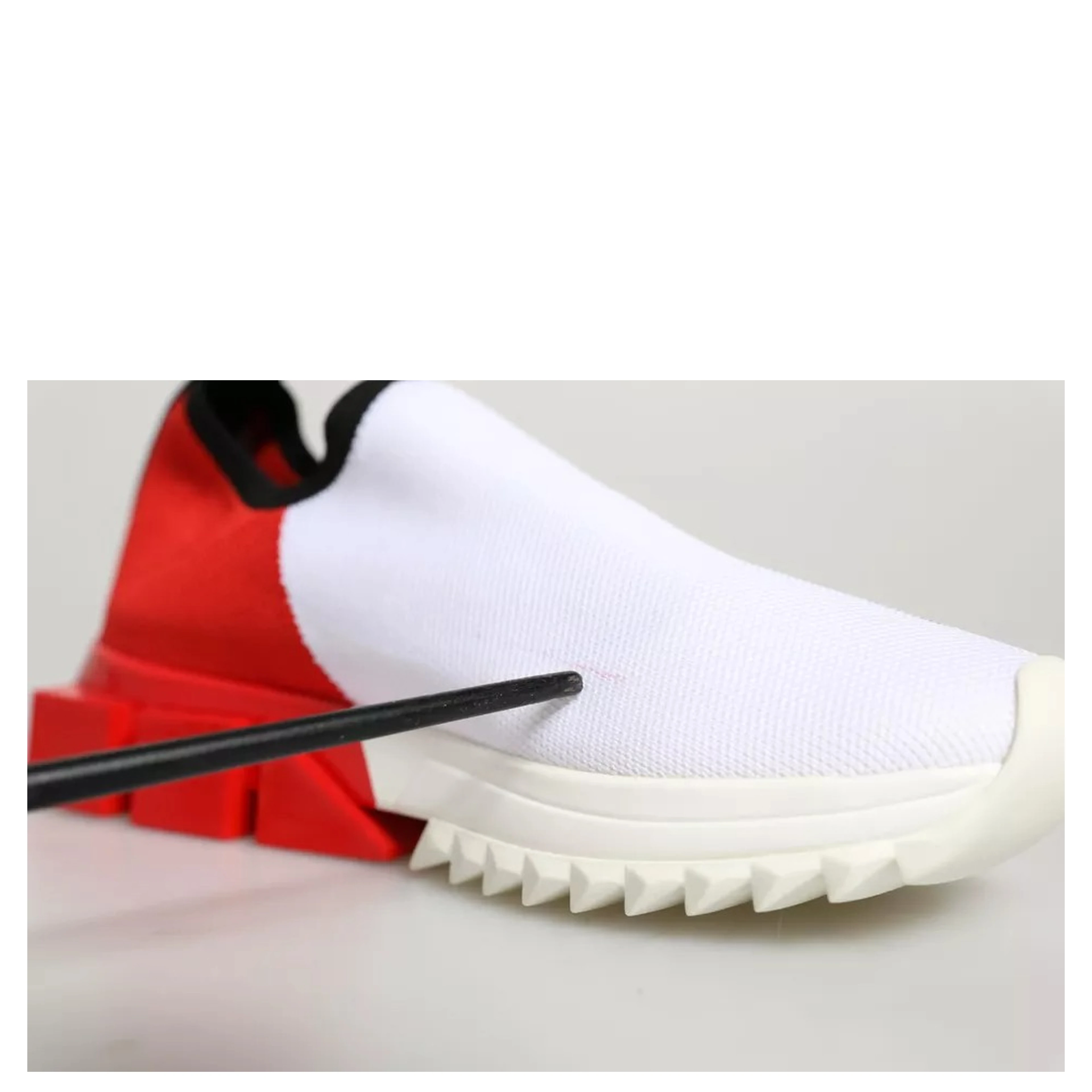White Red Low Top Sorrento Men Sneakers Shoes