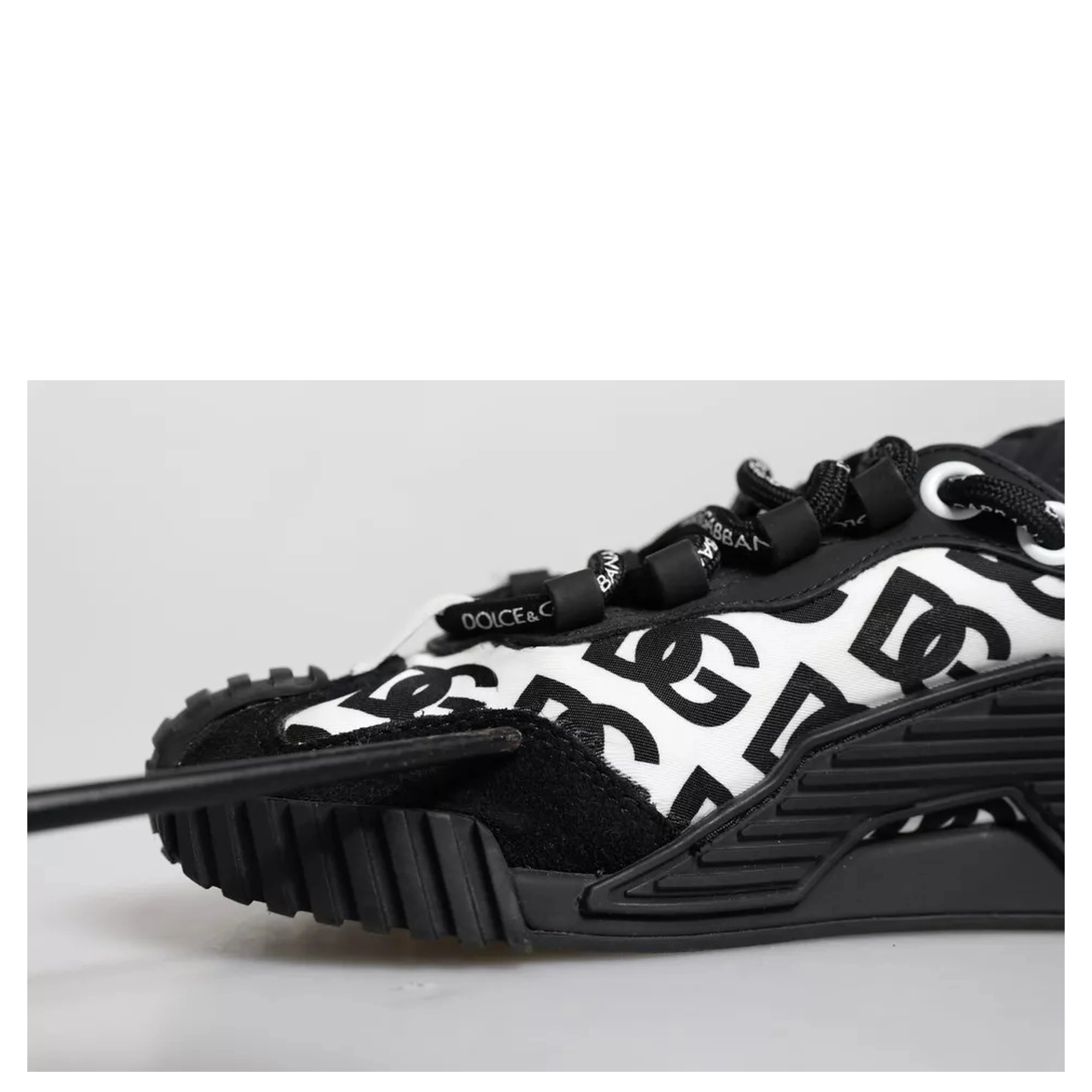 Black Logo Lace Up Low Top NS1 Sneakers Shoes