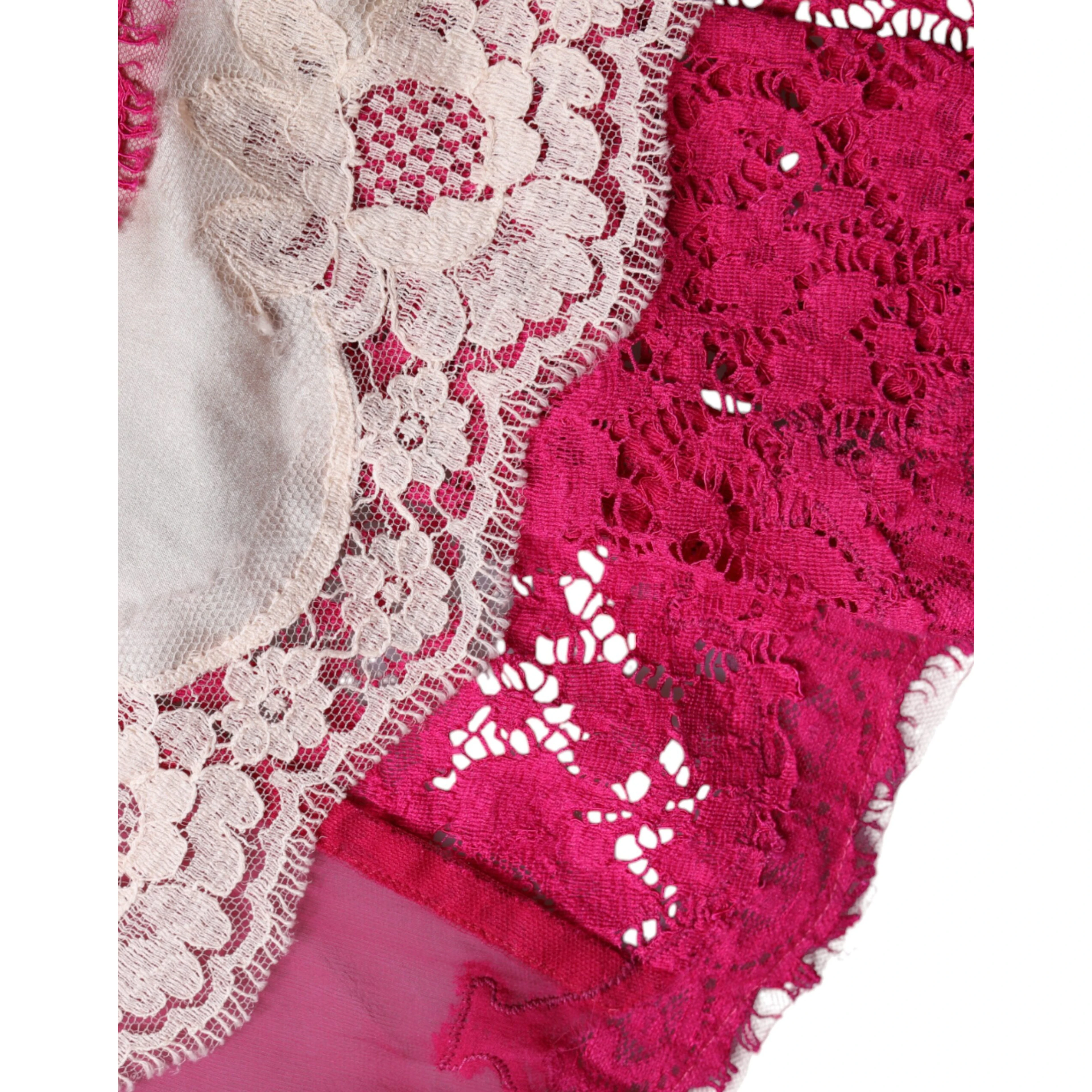 Pink Lace Crystal Sheath Long Gown Dress
