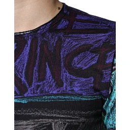 Multicolor Graphic Print Cotton T-shirt