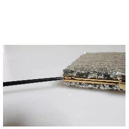 Silver Sequined Clutch Evening Crossbody Bag