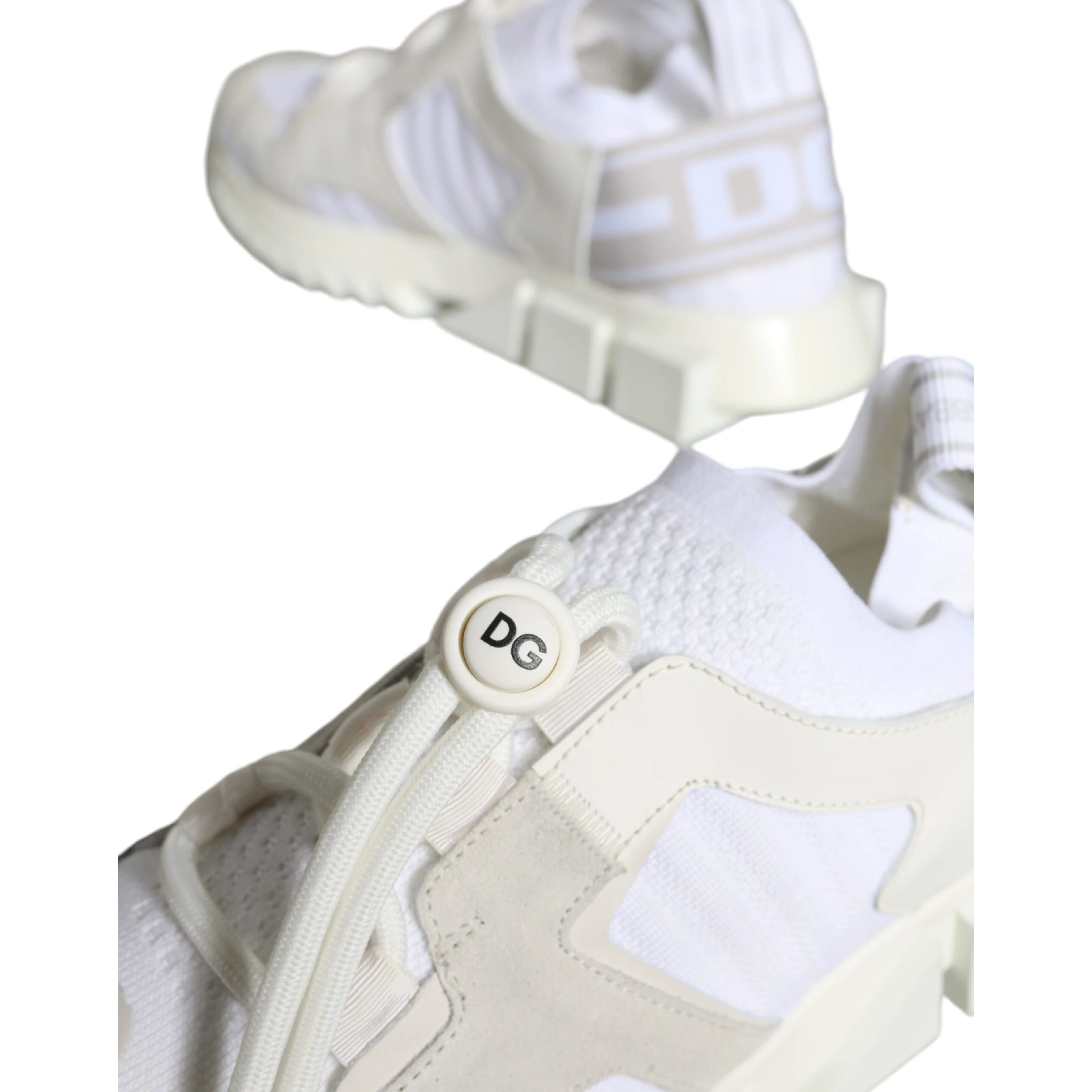 White Mesh Sorrento Trekking Sneakers Shoes