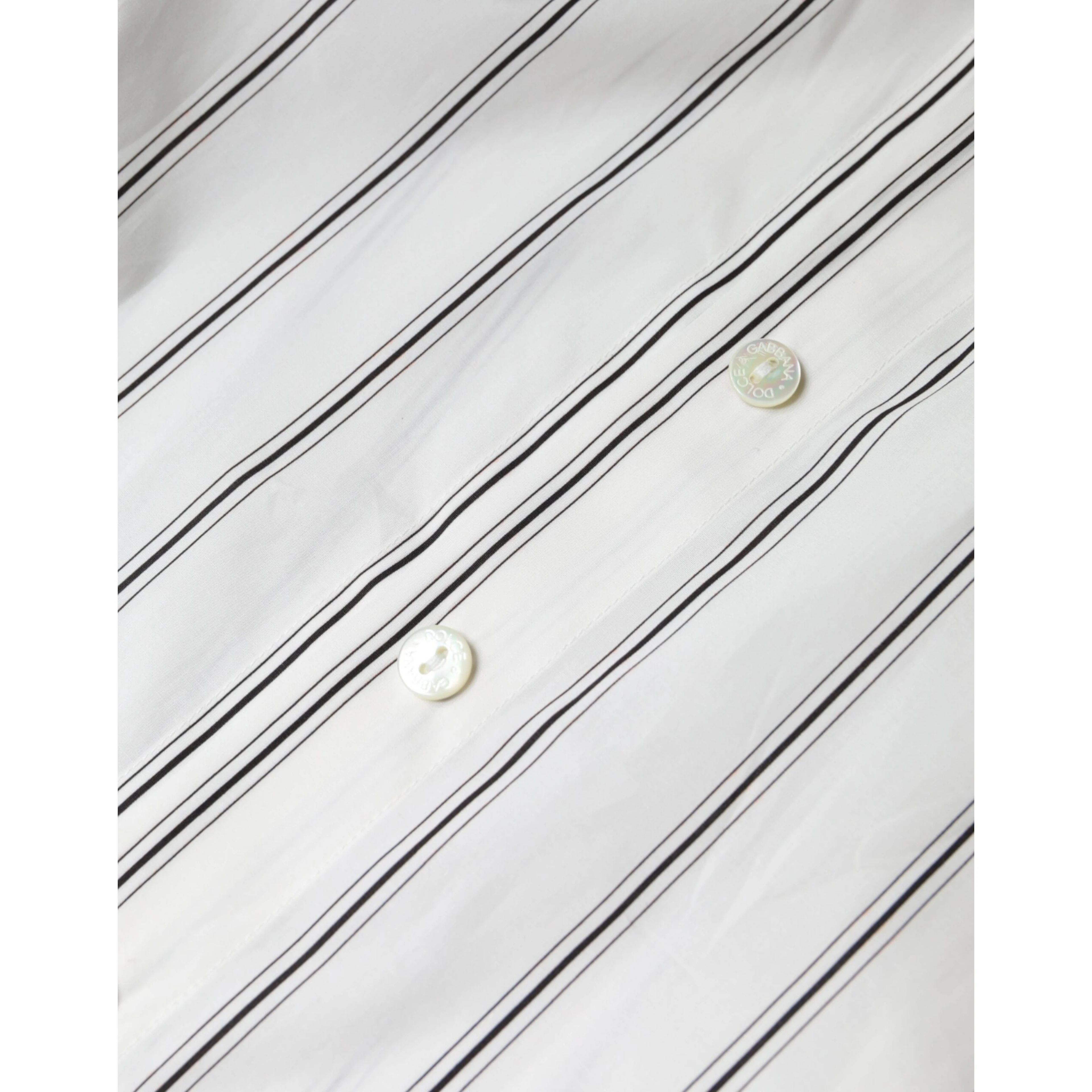 White Striped Collared Short Sleeve Polo Top