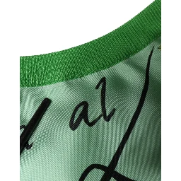 Green Silk Granita Al Limone Long Sleeves Sweater