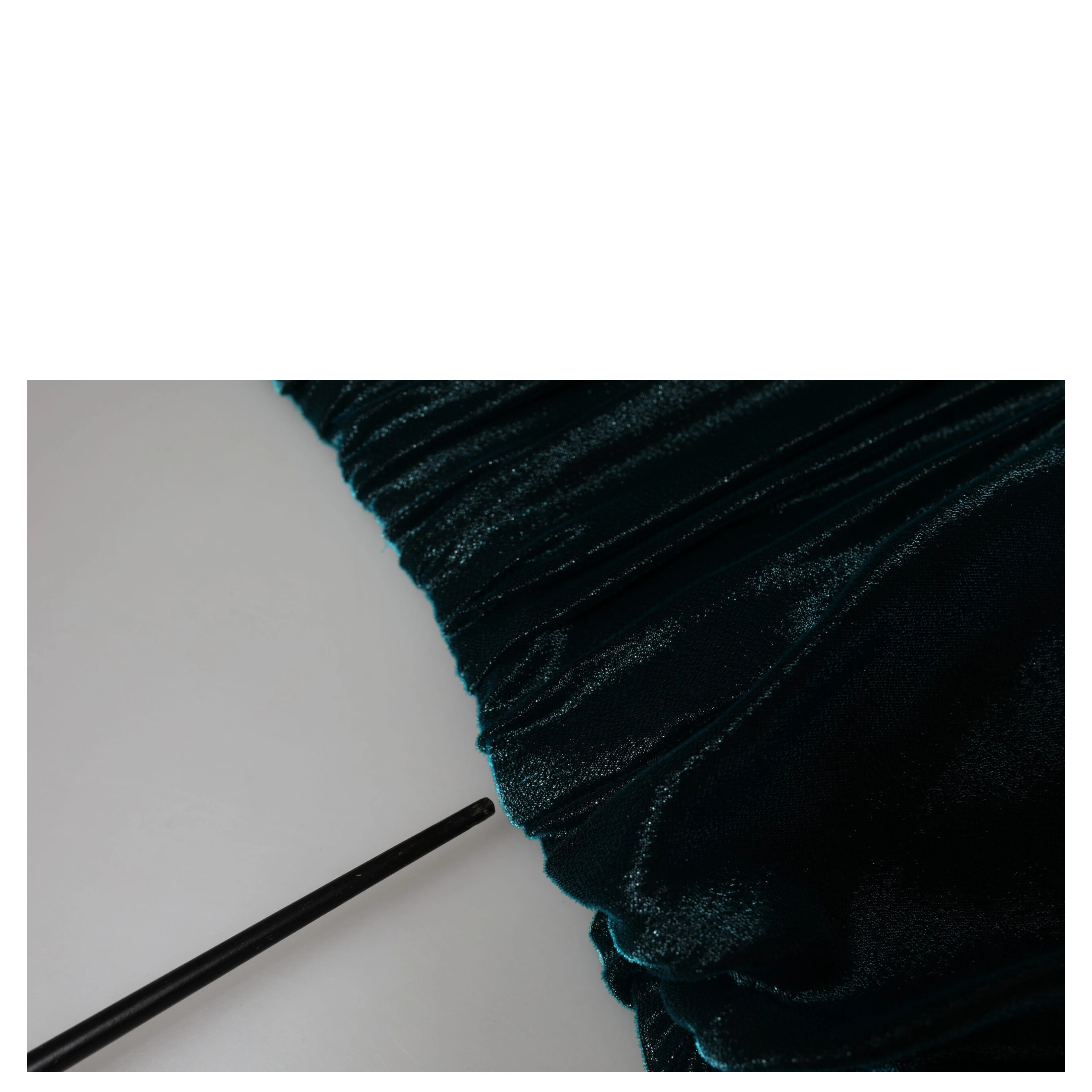Green Silk Blend Satin Fitted Strapless Dress