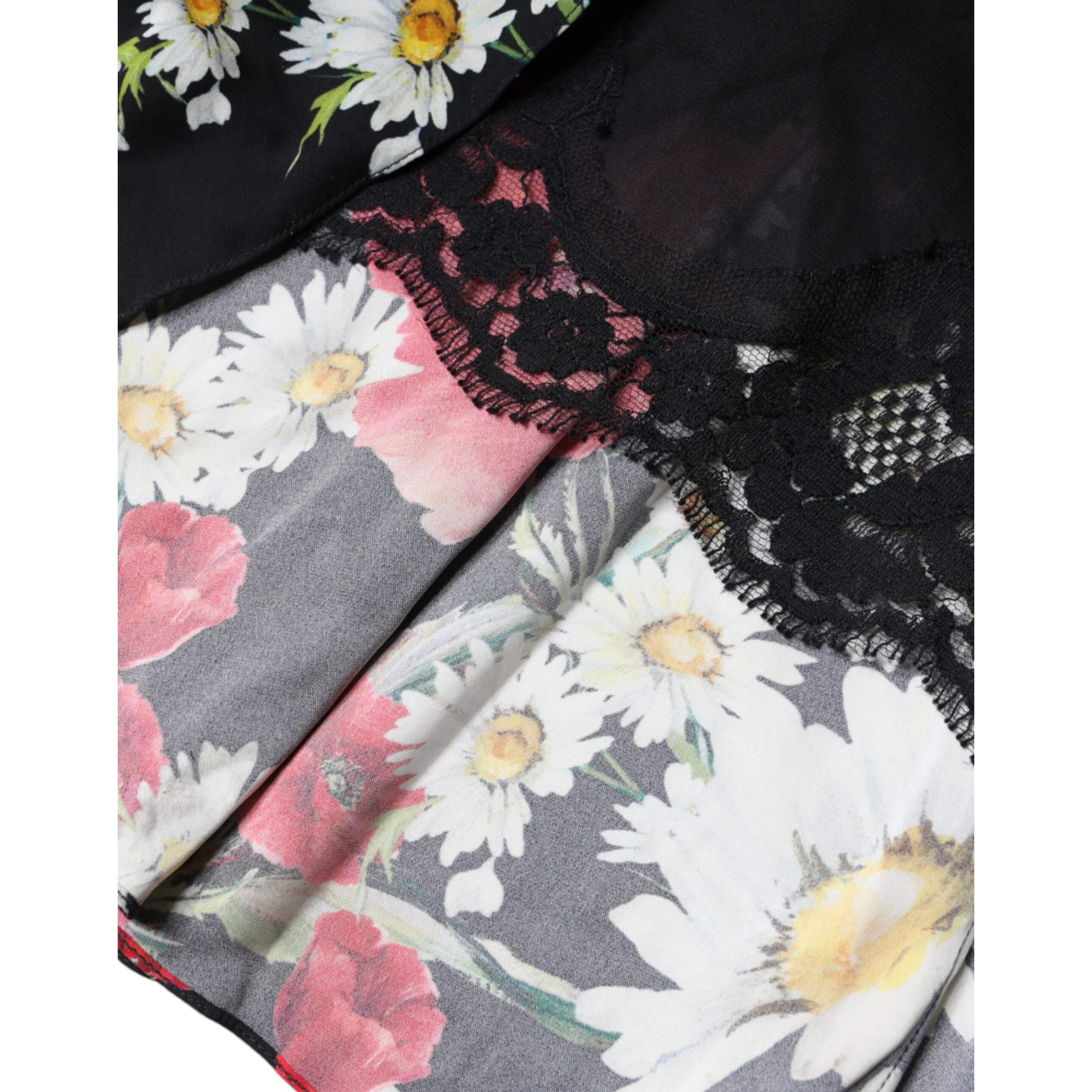 Black Floral Silk Sleeveless Long Gown Dress