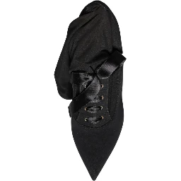 Black Stiletto Heels Mid Calf Boots Shoes