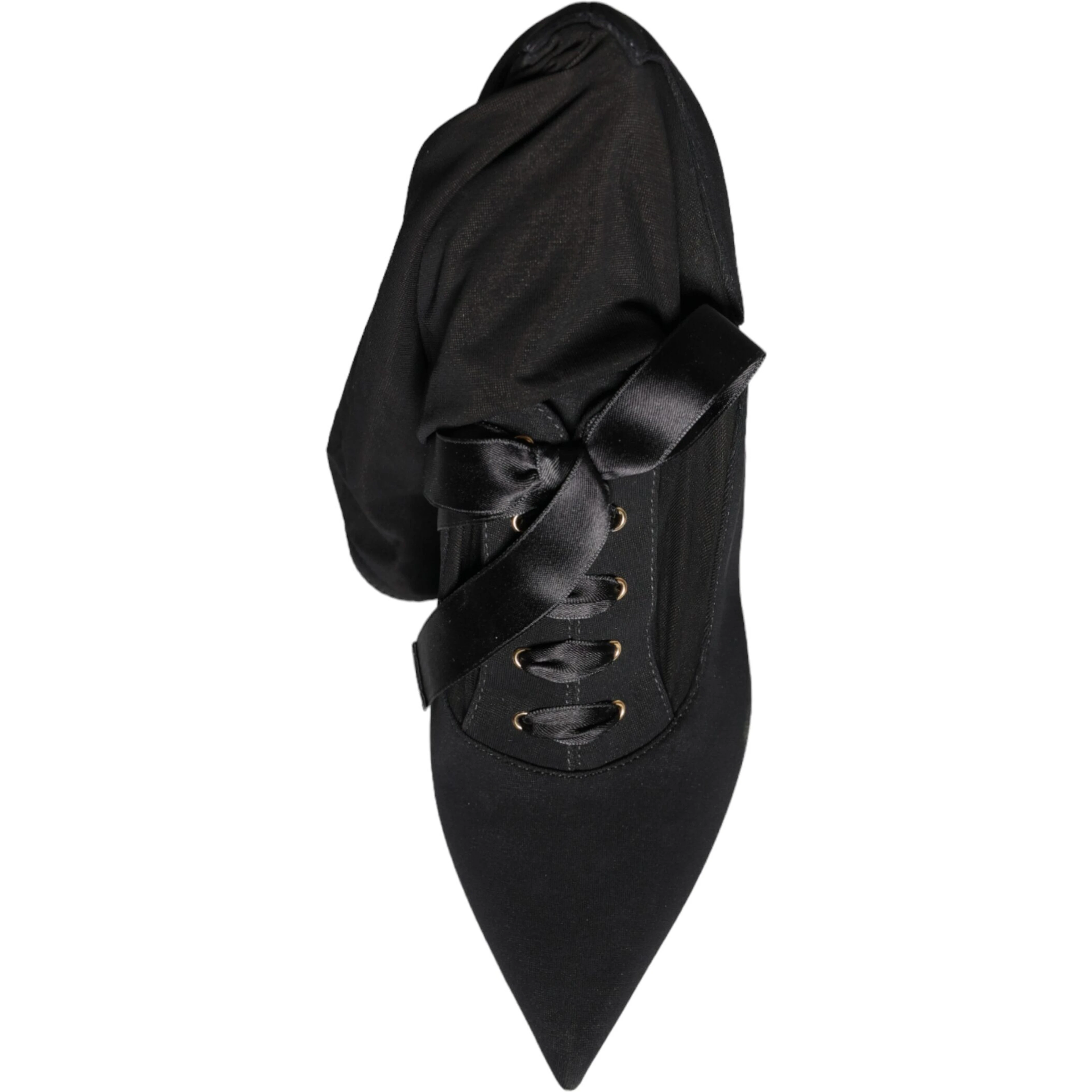 Black Stiletto Heels Mid Calf Boots Shoes